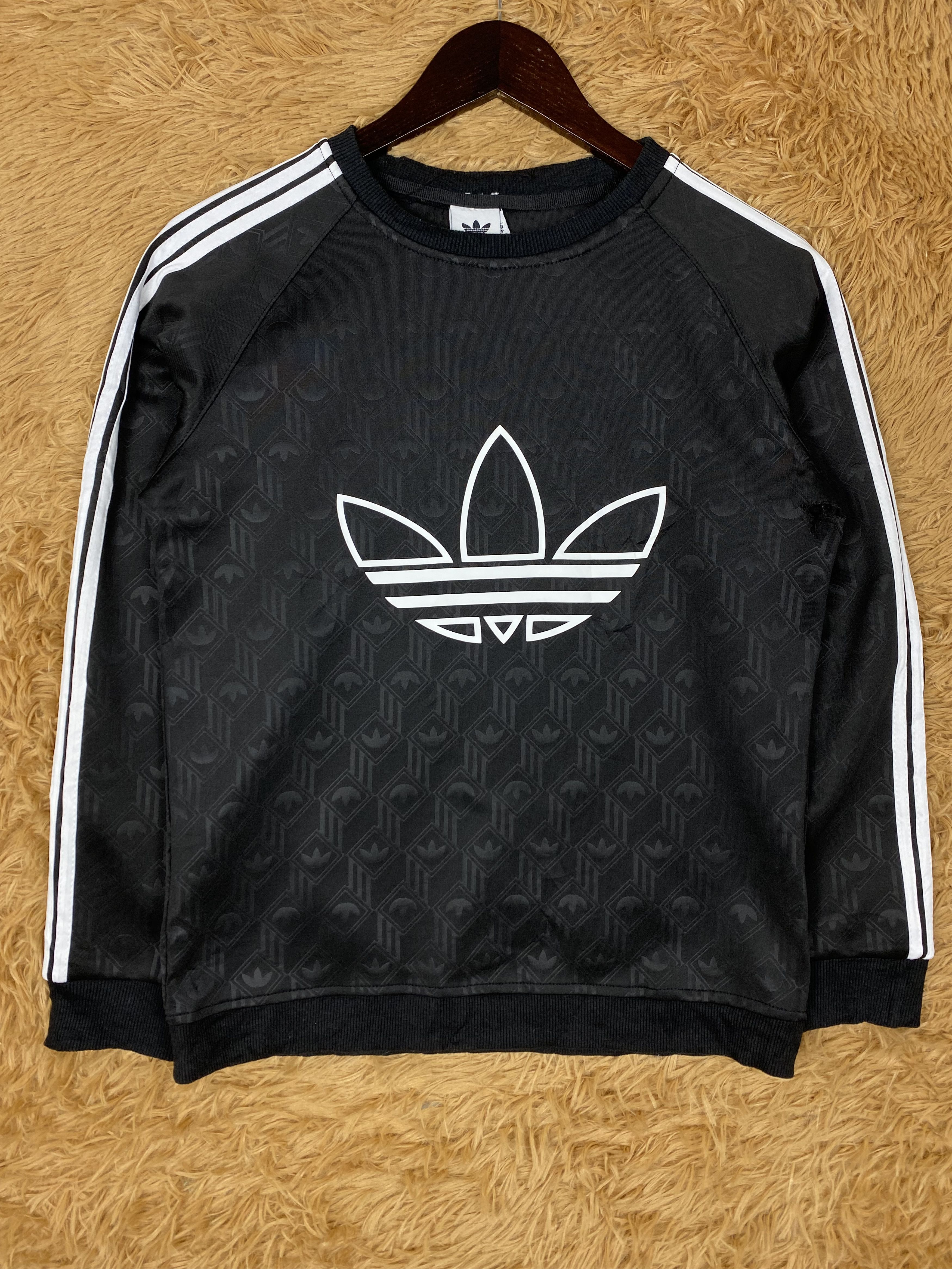 Adidas Vintage Adidas Trefoil Three Stripe Sweatshirts PS0300 Size US L / EU 52-54 / 3 - 1 Thumbnail