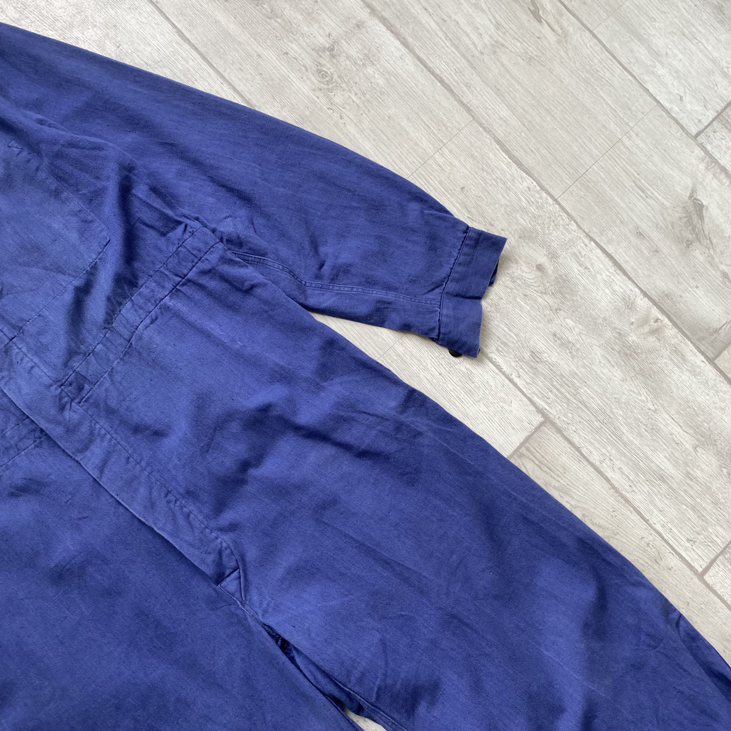 Le Laboureur ⚙️ Vintage 80s Sanfor Faded French Coverall Jumpsuit Vetra Size US 32 / EU 48 - 13 Thumbnail