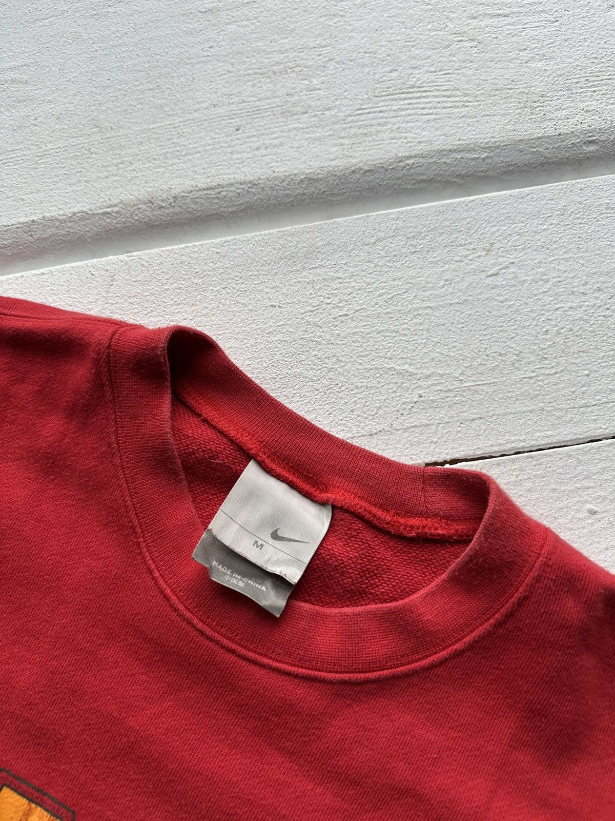 Nike 🚨90s Nike Big Logo “NS” Swoosh RED Sweatshirt y2k rare Size US M / EU 48-50 / 2 - 5 Thumbnail