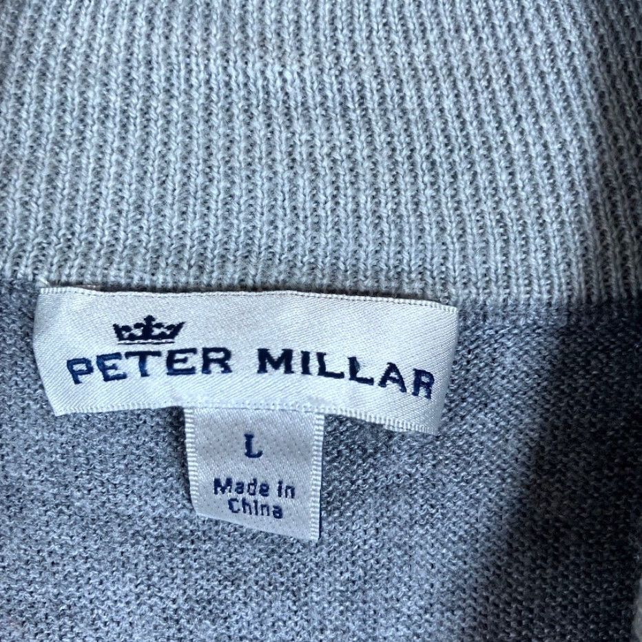 Peter Millar Peter Millar Mens Vest Gale Gray 1/4 Zip Sleeveless Silk Wool Blend L Vest Womens Mens? Size US L / EU 52-54 / 3 - 6 Thumbnail
