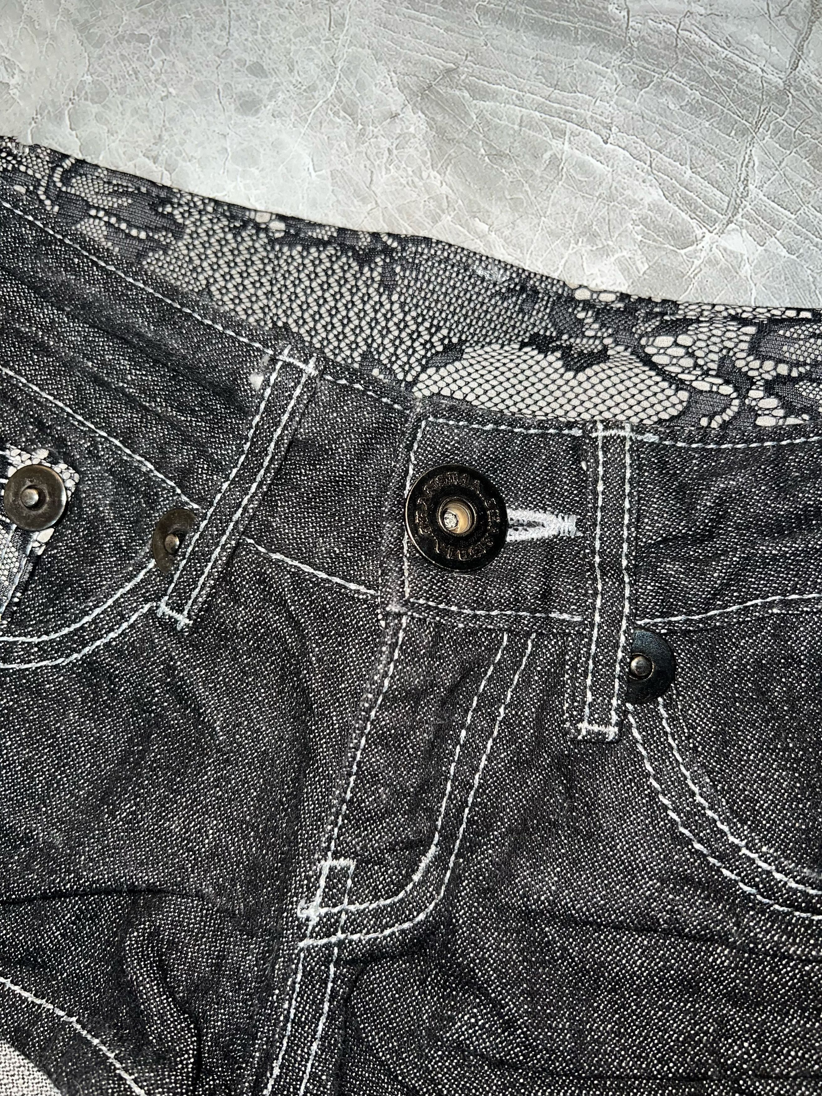 Japanese Brand D.i.a. Japanese denim lace short 🖤🦋 Size 24" / US 00 / IT 34 - 4 Thumbnail