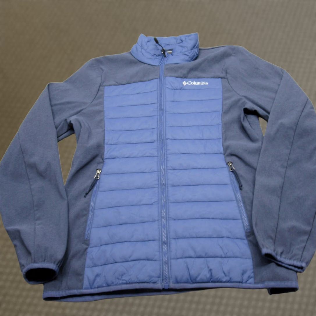Vintage Columbia Jacket Mens Medium Blue Full Zip Insulated Powder Lite Hybrid Puffer Size US M / EU 48-50 / 2 - 1 Thumbnail