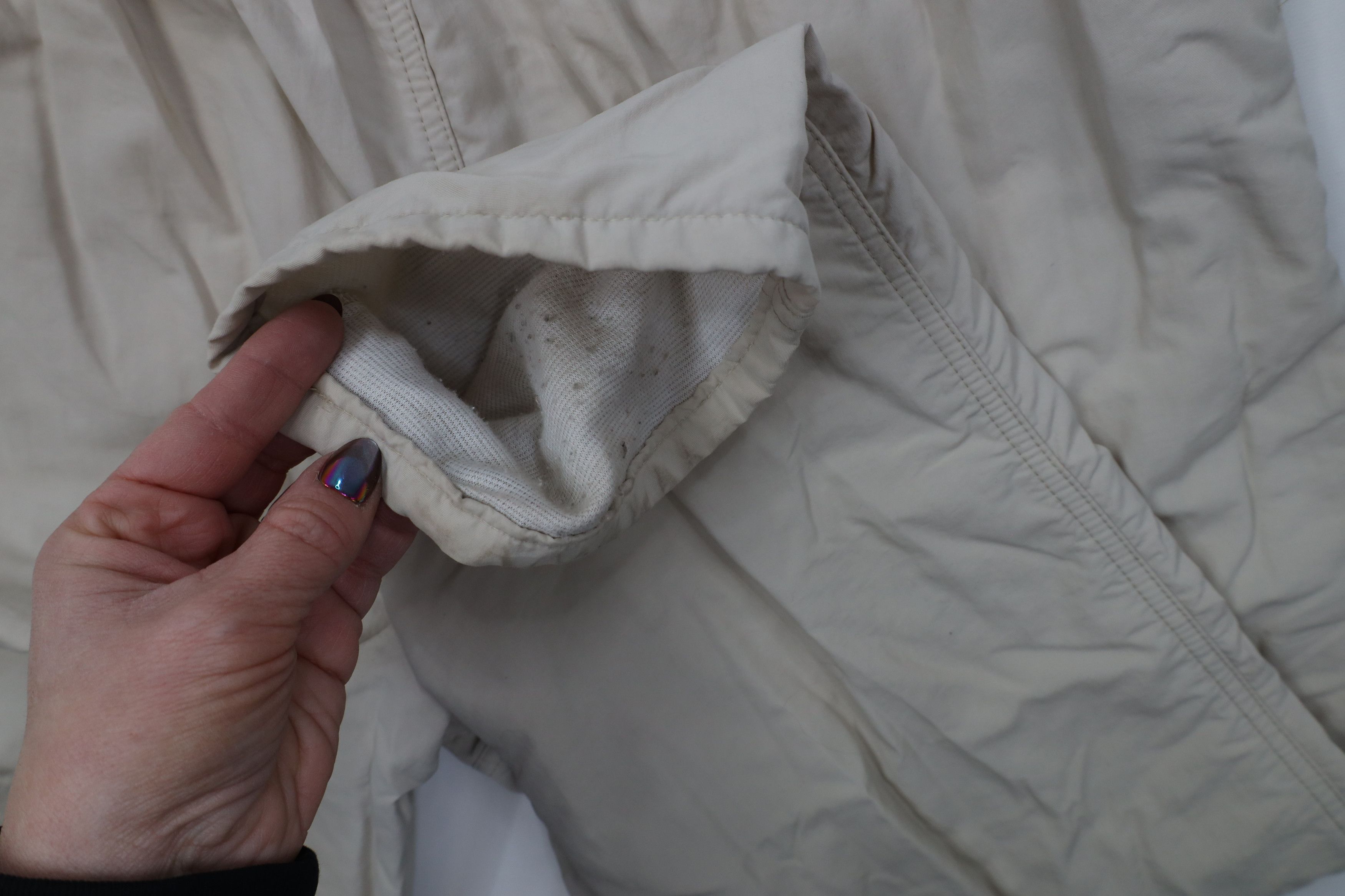 Lands' End Vintage 90s Lands End Lined Windbreaker Pants Beige USA Size 38" / US 16 / IT 52 - 8 Thumbnail