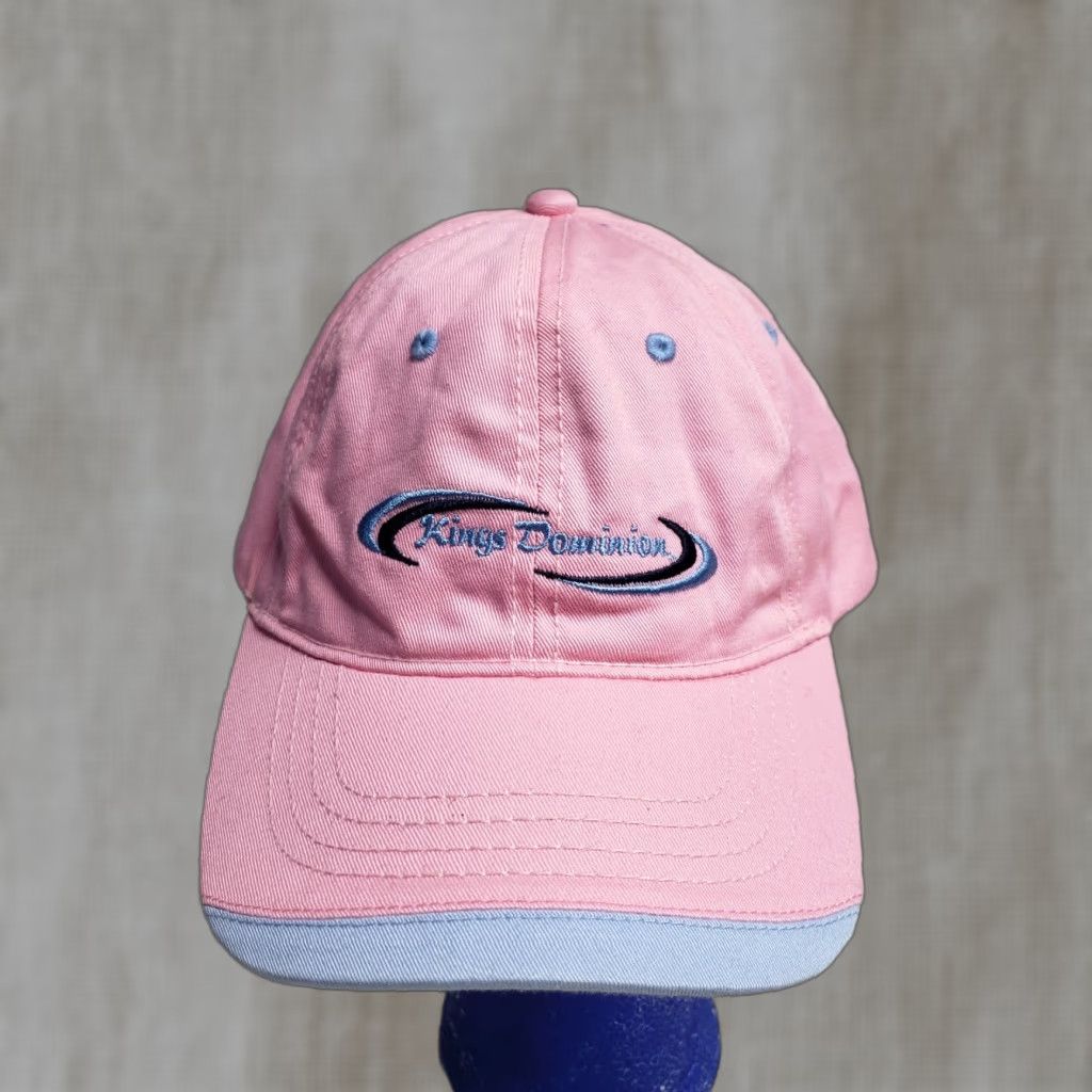 Vintage VINTAGE King's Dominion Baseball Cap Hat Adjustable Adult Pink Cotton strapback Men Size US M / EU 48-50 / 2 - 1 Thumbnail