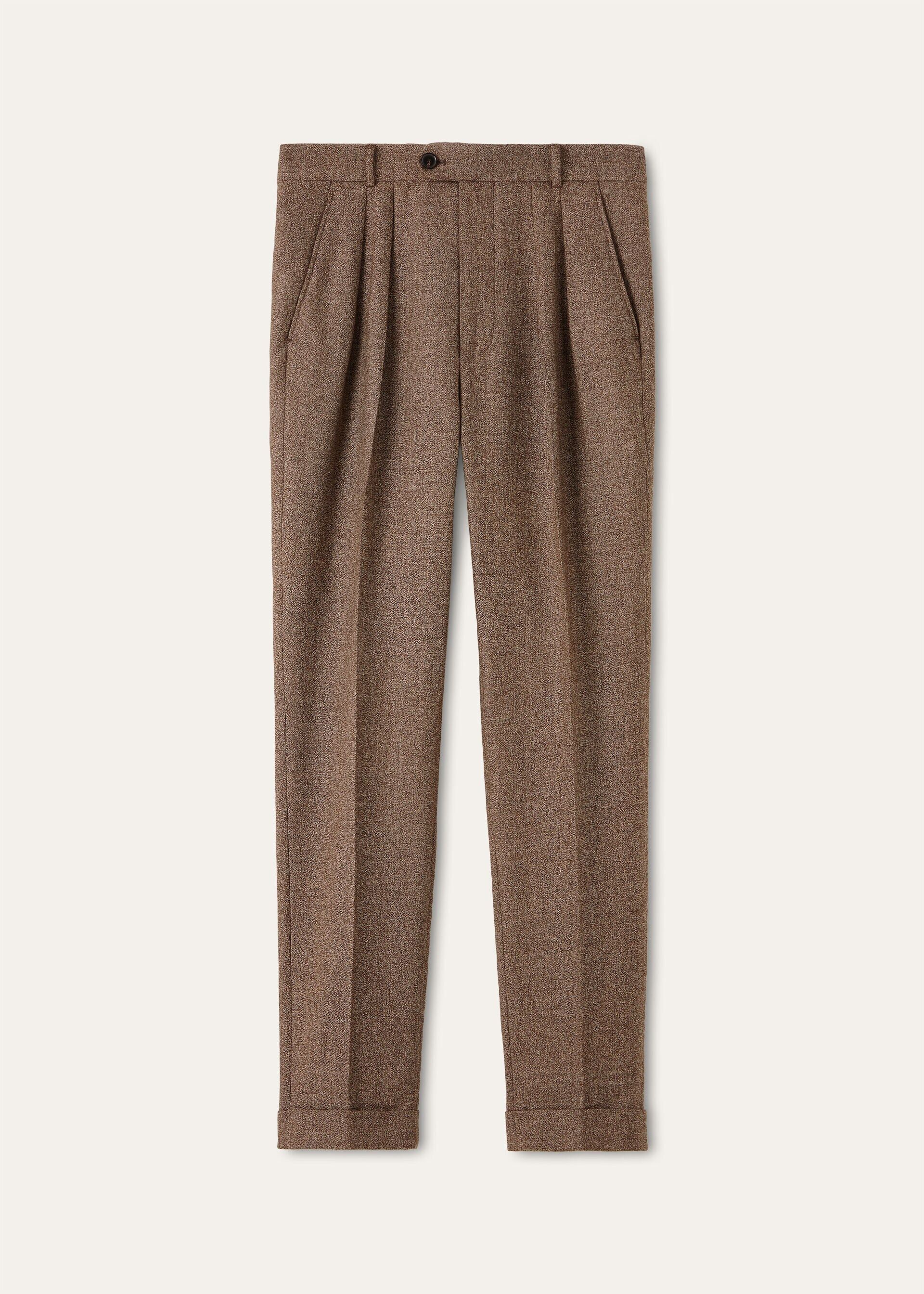 Loro Piana os11x0226 FAQ9694 Stafford Pant in Cronfield Brown Size US 32 / EU 48 - 1 Thumbnail