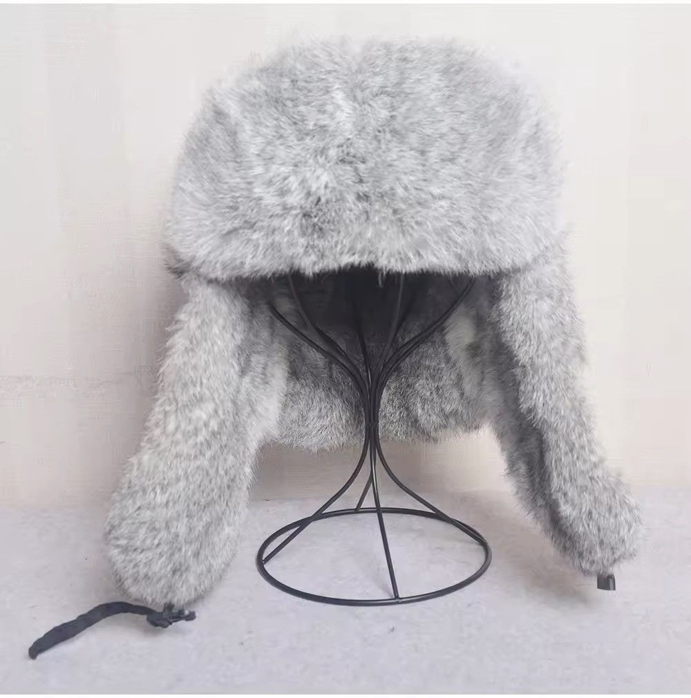 Other Real Rabbit Fur Bomber Hats Size ONE SIZE - 3 Thumbnail