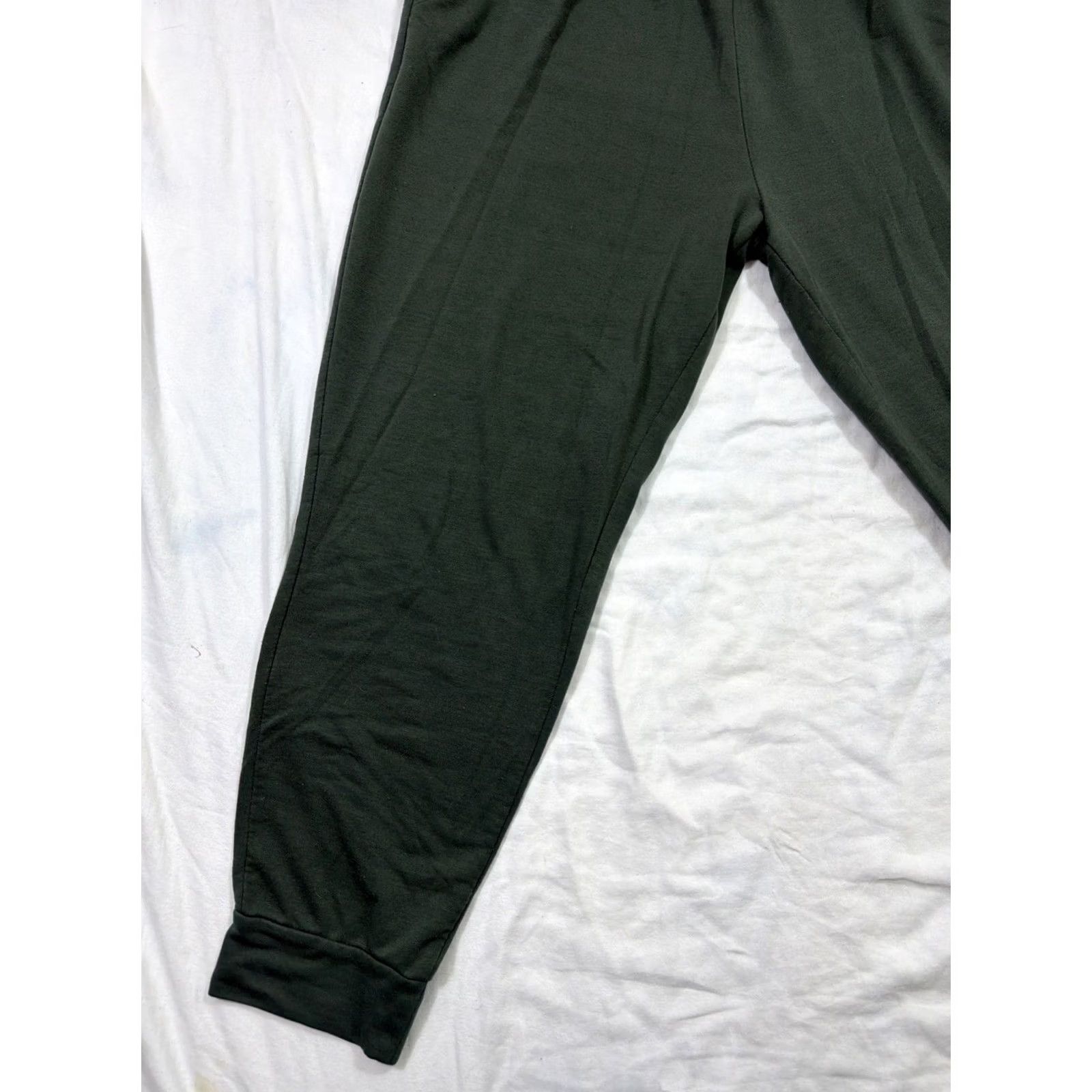 Eddie Bauer Eddie Bauer Lounge Sweatpants Women XL Green Solid Relaxed Fit Logo P ull On Straight Leg Casual Travel Size 40" / US 18 - 3 Thumbnail
