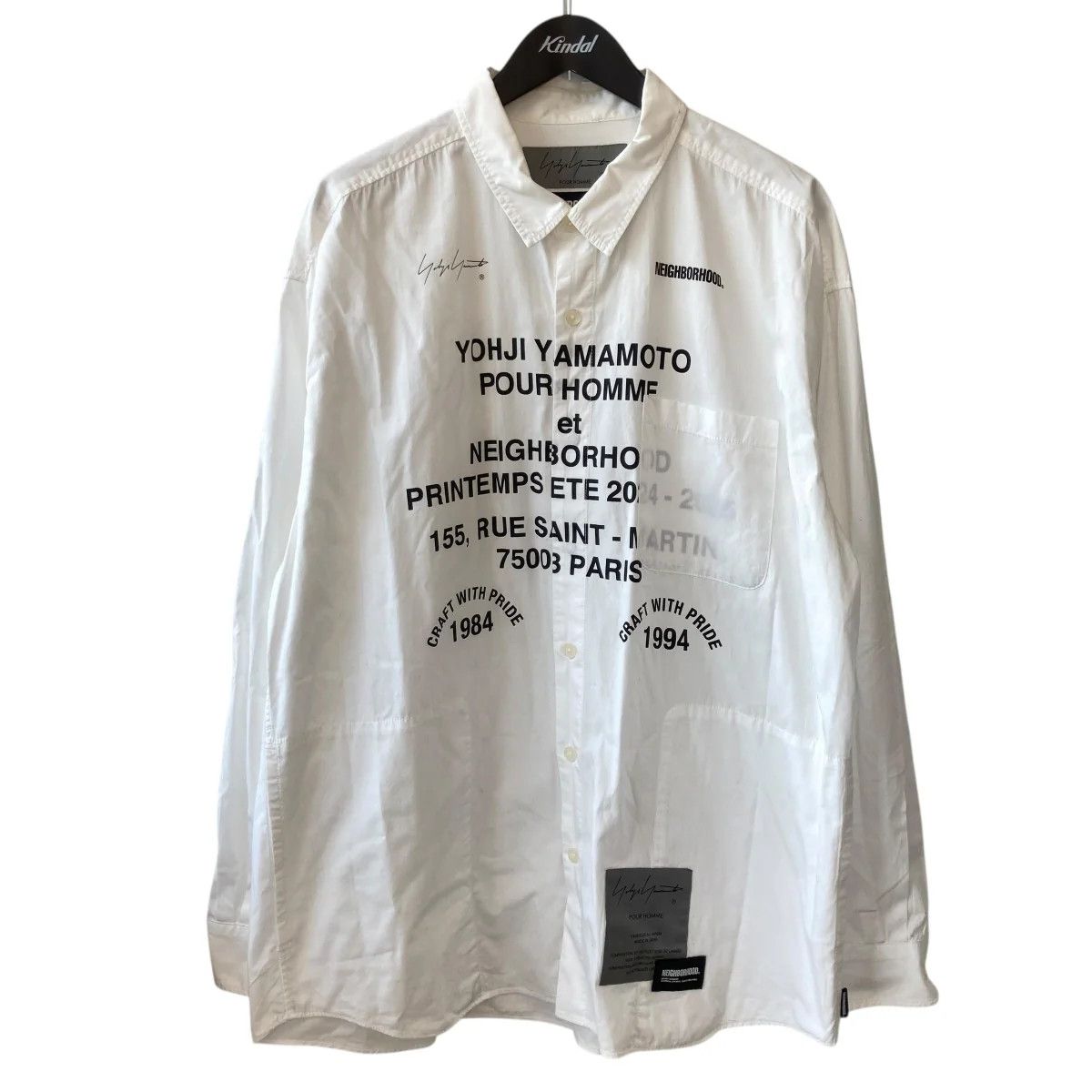 Yohji Yamamoto NEIGHBORHOOD YOHJI YAMAMOTO PRINT SHIRT LS Size US XL / EU 56 / 4 - 1 Thumbnail