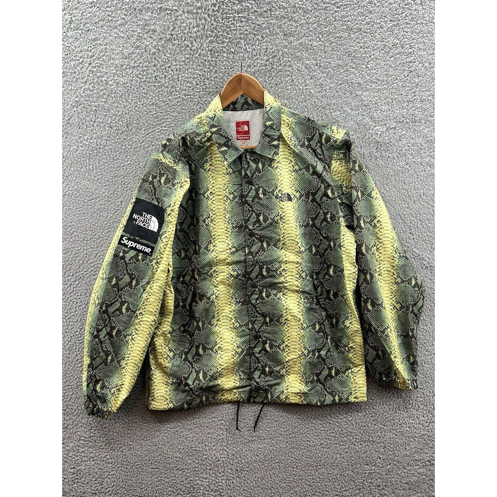 Supreme The North Face Snakeskin Taped Seam Coaches Jacket