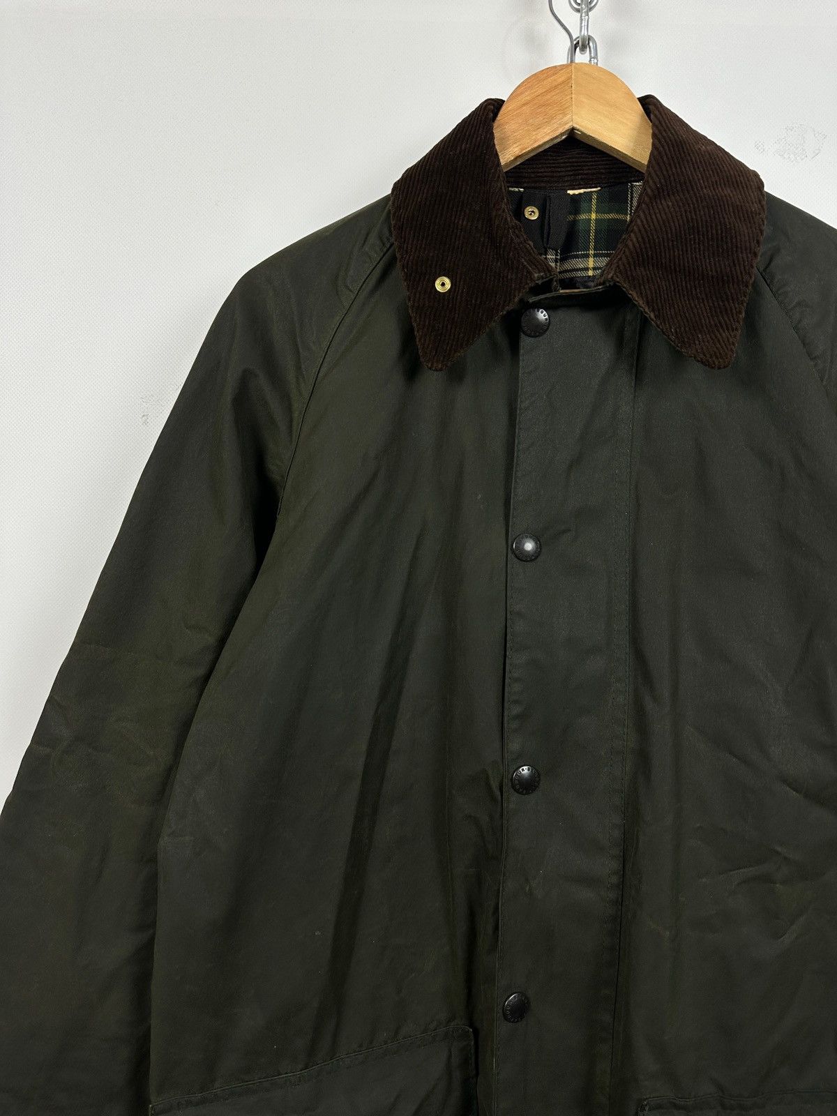 Barbour Vintage Barbour Gamefair Waxed Olive Green Coat Jacket Size US S / EU 44-46 / 1 - 6 Thumbnail