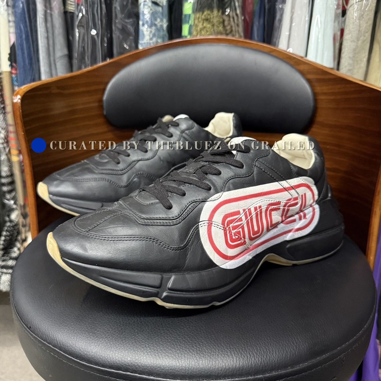 Gucci Gucci Black Red Dad Shoes Size US 11 / EU 44 - 1 Thumbnail