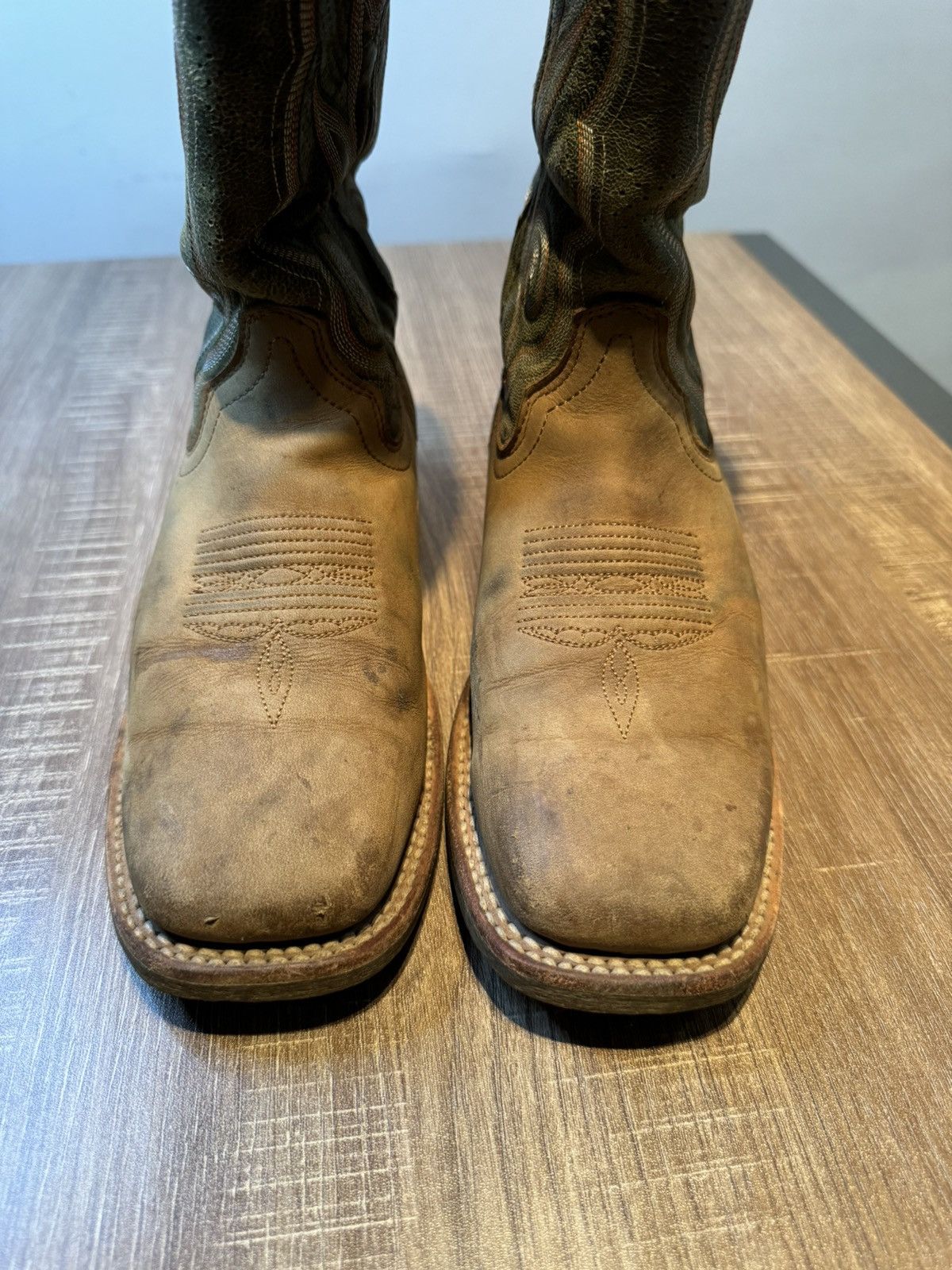 Durango DURANGO Cowboy Womens Brown / Green Western Boots Size 7.5 M Size US 7.5 / IT 37.5 - 8 Thumbnail