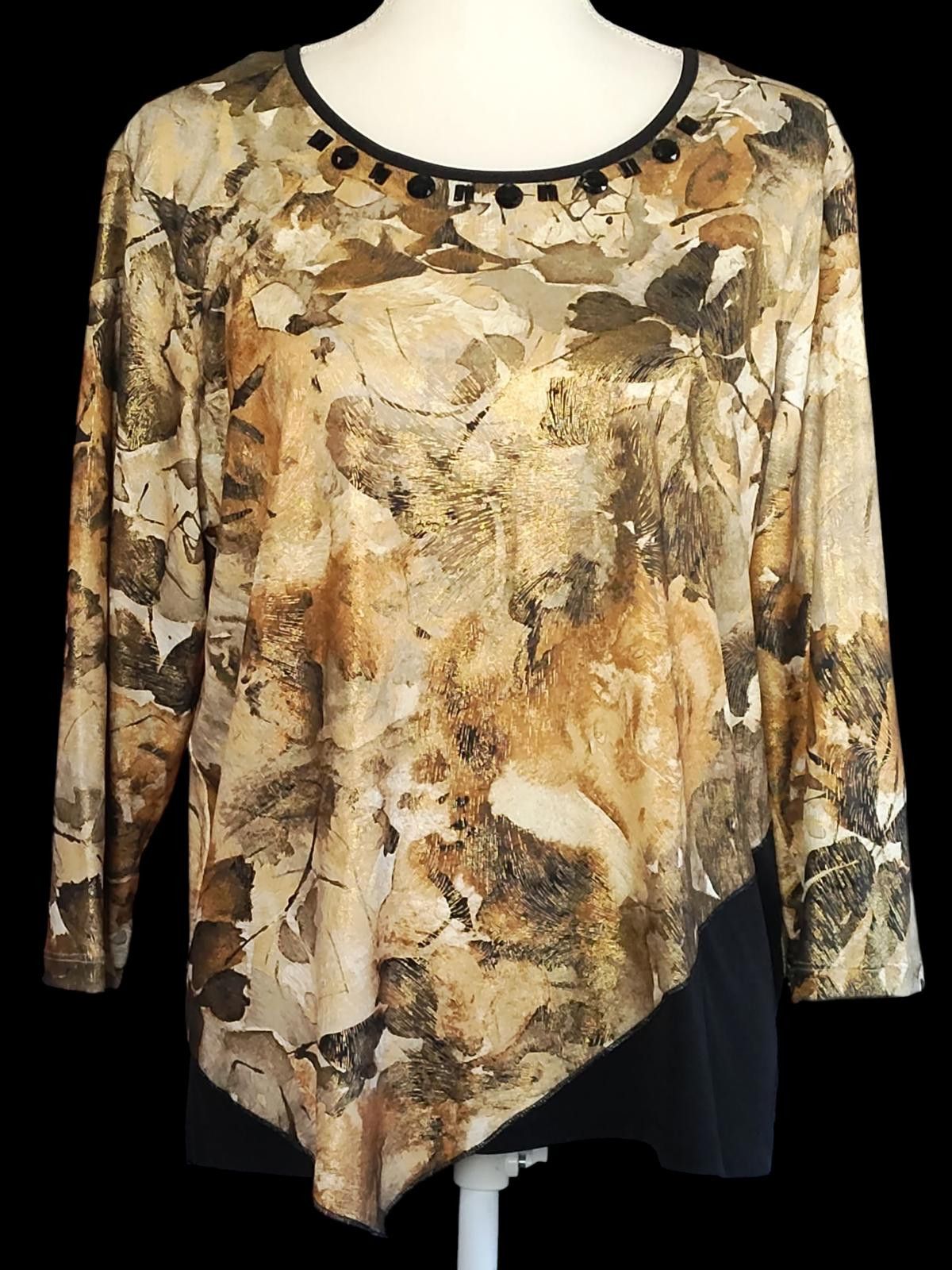 Other Alfred Dunner Women's Long Sleeve Asymmetric Hem Top Size L / US 10 / IT 46 - 3 Thumbnail