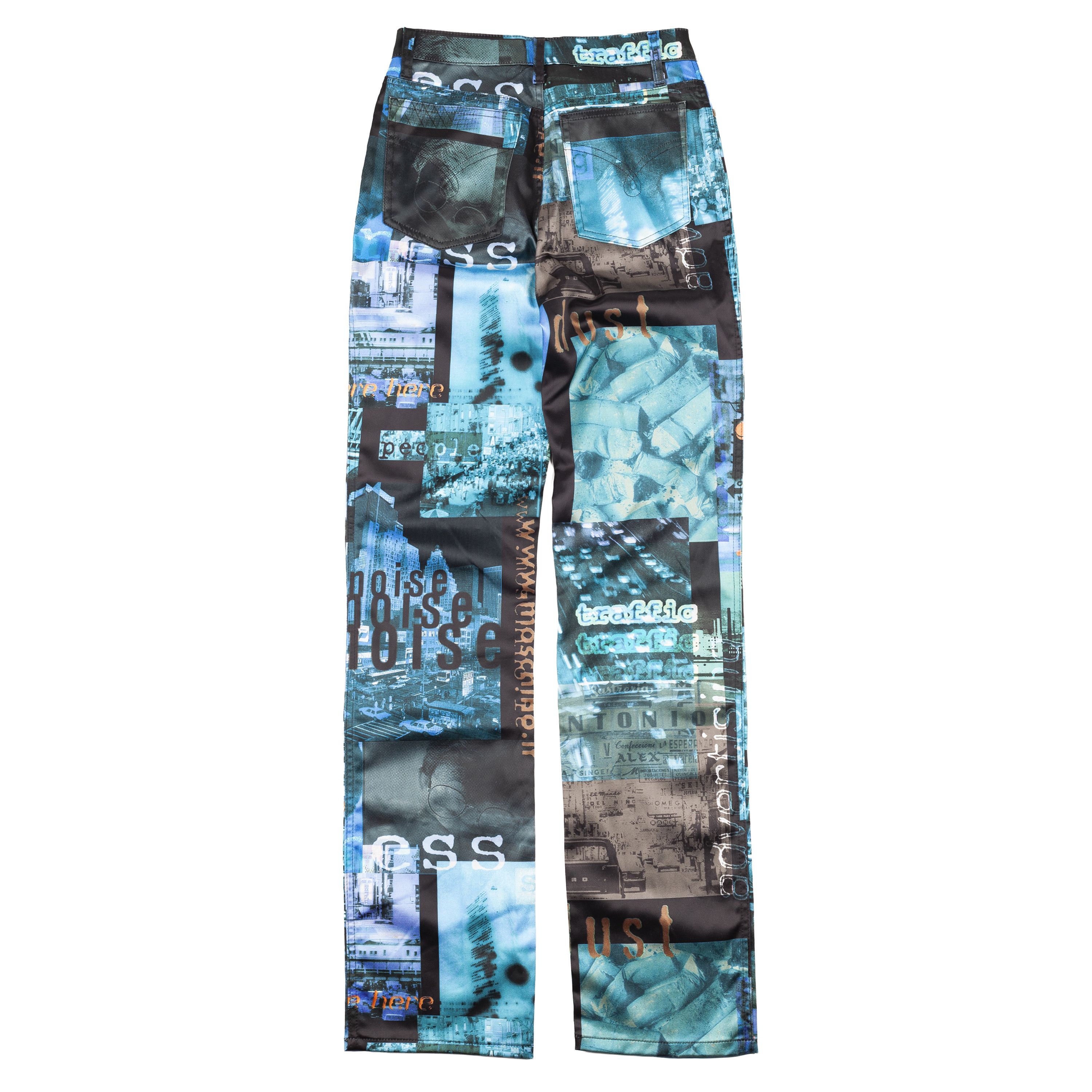 Moschino Moschino Rare Speed Money Dust Pollution Futuristic Pants Size 26" / US 2 / IT 38 - 3 Thumbnail