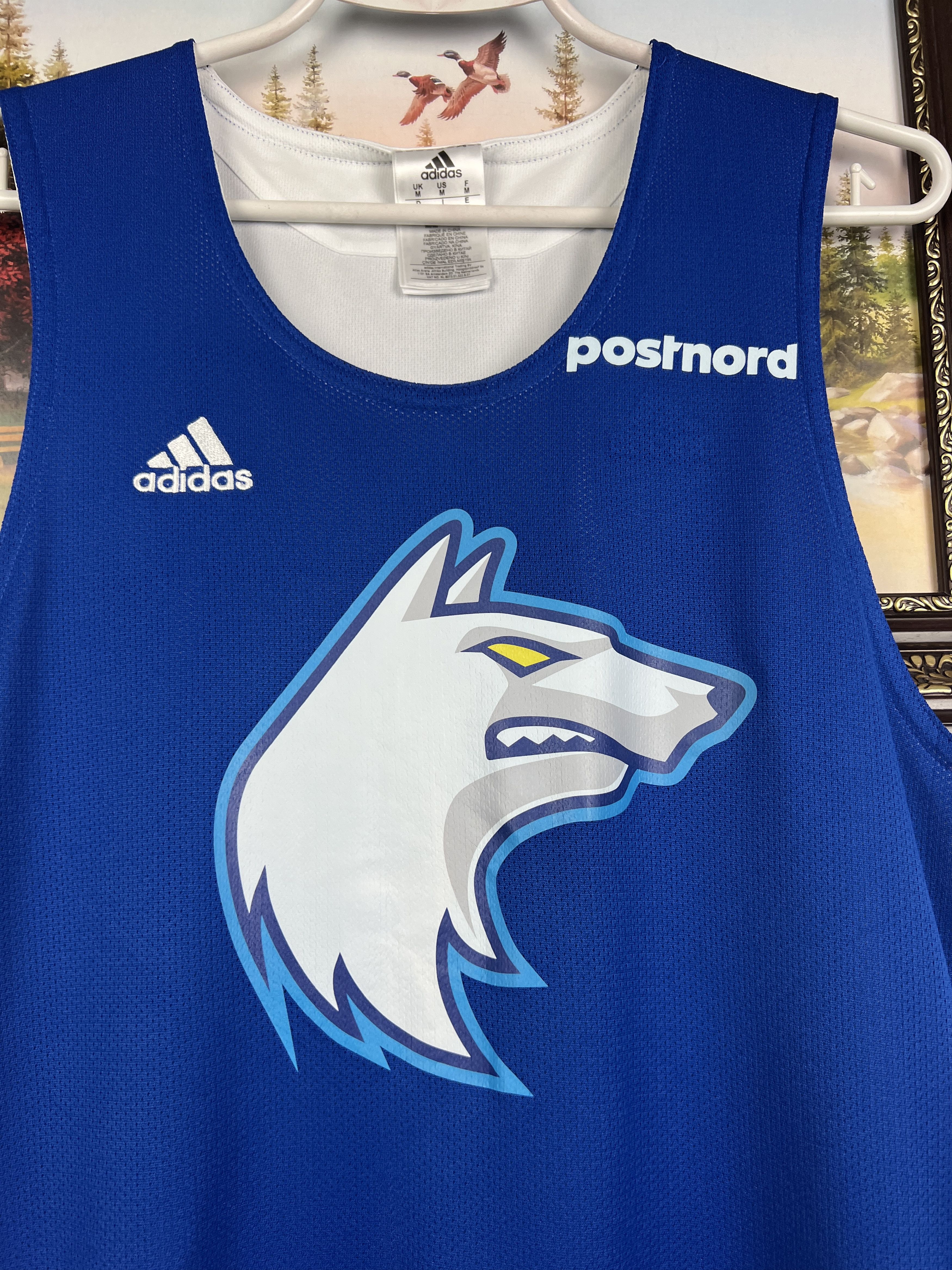 Adidas Finland Basketball Jersey National Team Reversible Shirt Size US M / EU 48-50 / 2 - 3 Thumbnail