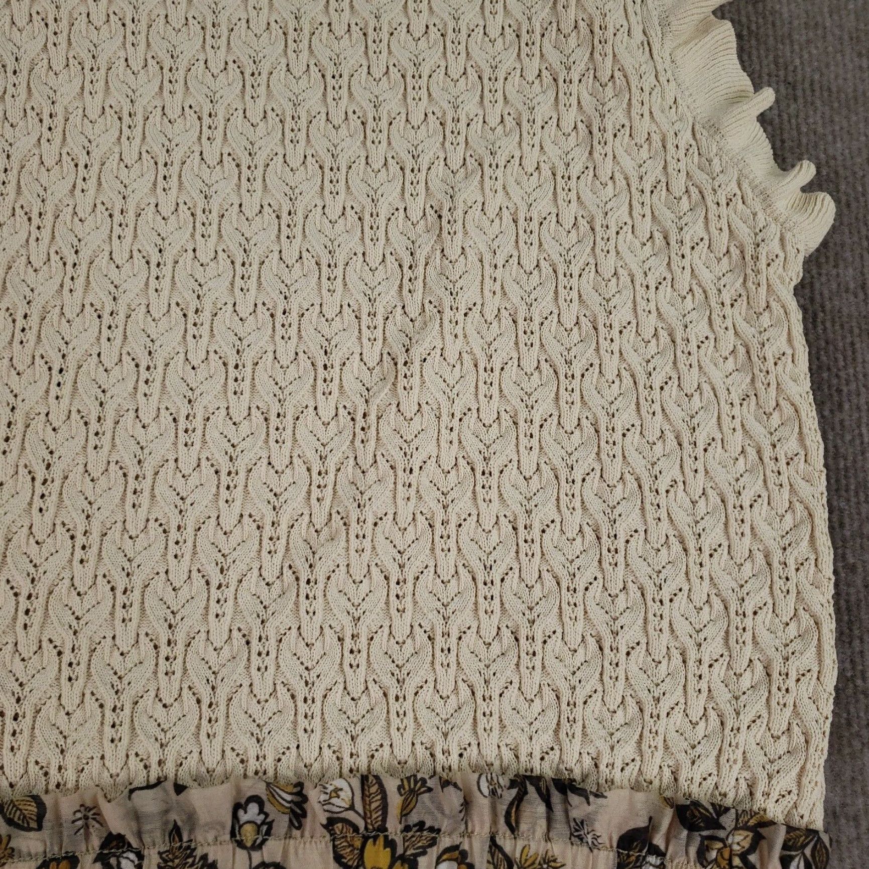 Anthropologie Current Air Dress Womens XL Beige Brown Layered Ruffled Midi Dress Size XL / US 12-14 / IT 48-50 - 6 Thumbnail