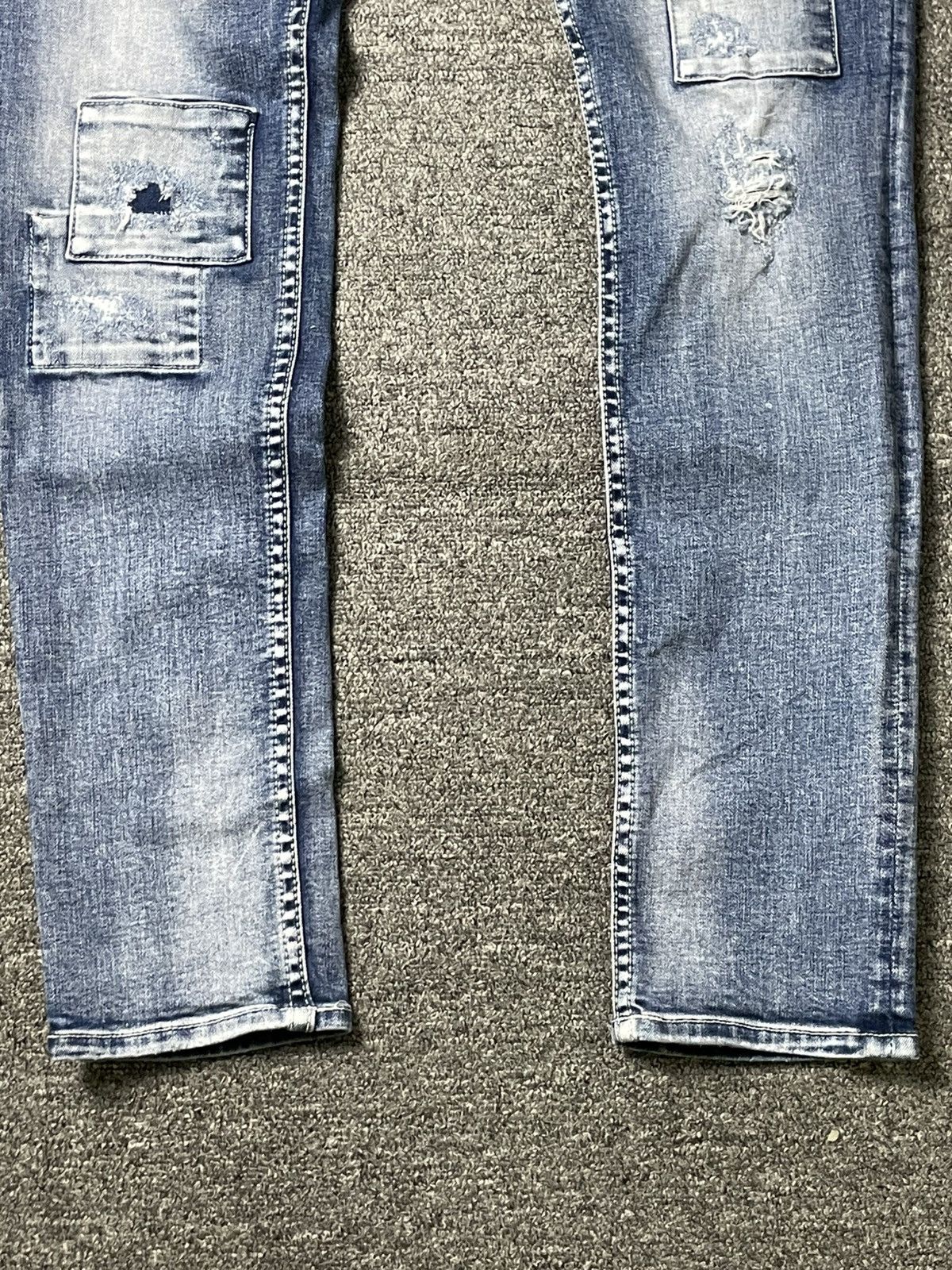 Japanese Brand U-Men Brand Distressed Skinny Denim (62) Size US 30 / EU 46 - 5 Thumbnail