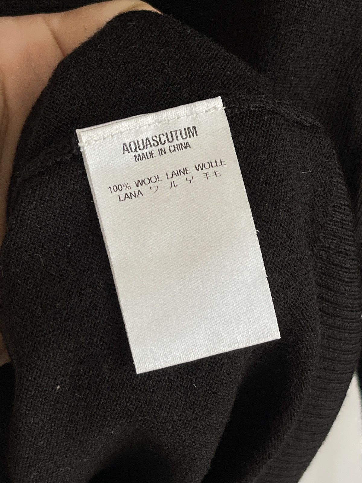 Aquascutum Aquascutum Vintage Wool Light Sweater black Size US XS / EU 42 / 0 - 5 Thumbnail