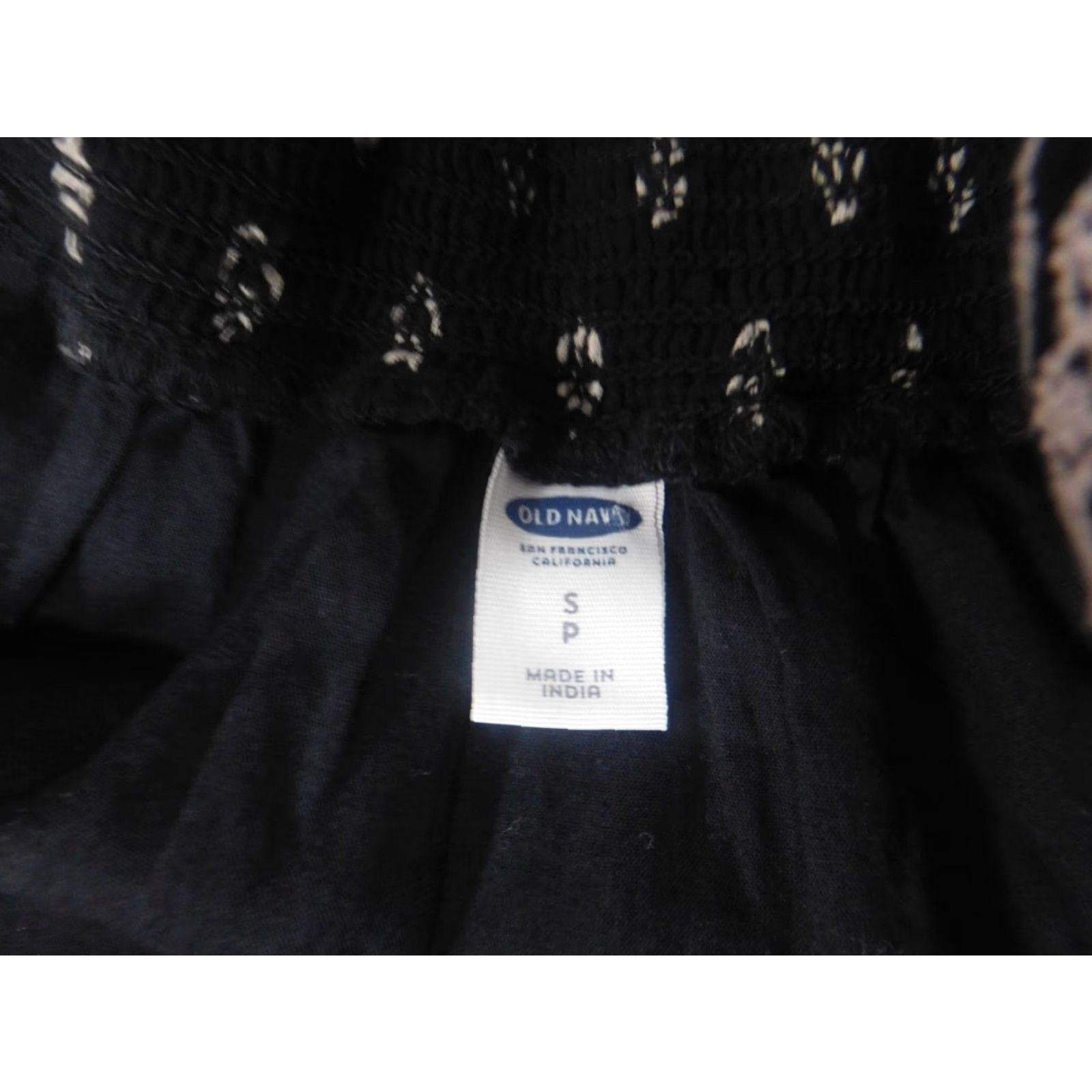 Old Navy Old Navy Womens Dress PS Black A-Line Floral Sleeveless Knee Length Petite Raglan Sleeve Casual Linen Lined Size S / US 4 / IT 40 - 7 Thumbnail