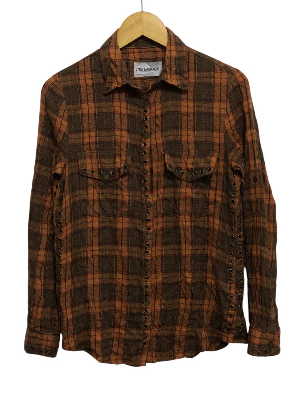 Zadig & Voltaire Zadig & Voltaire punk studed button ups shirts Size US S / EU 44-46 / 1 - 1 Thumbnail
