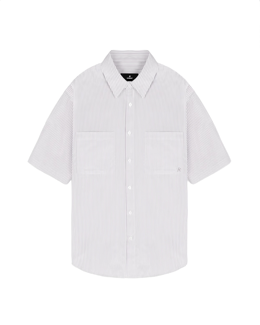 Represent Clo. Represent Short Sleeve Pinstripe Shirt Grey Size US XL / EU 56 / 4 - 1 Thumbnail