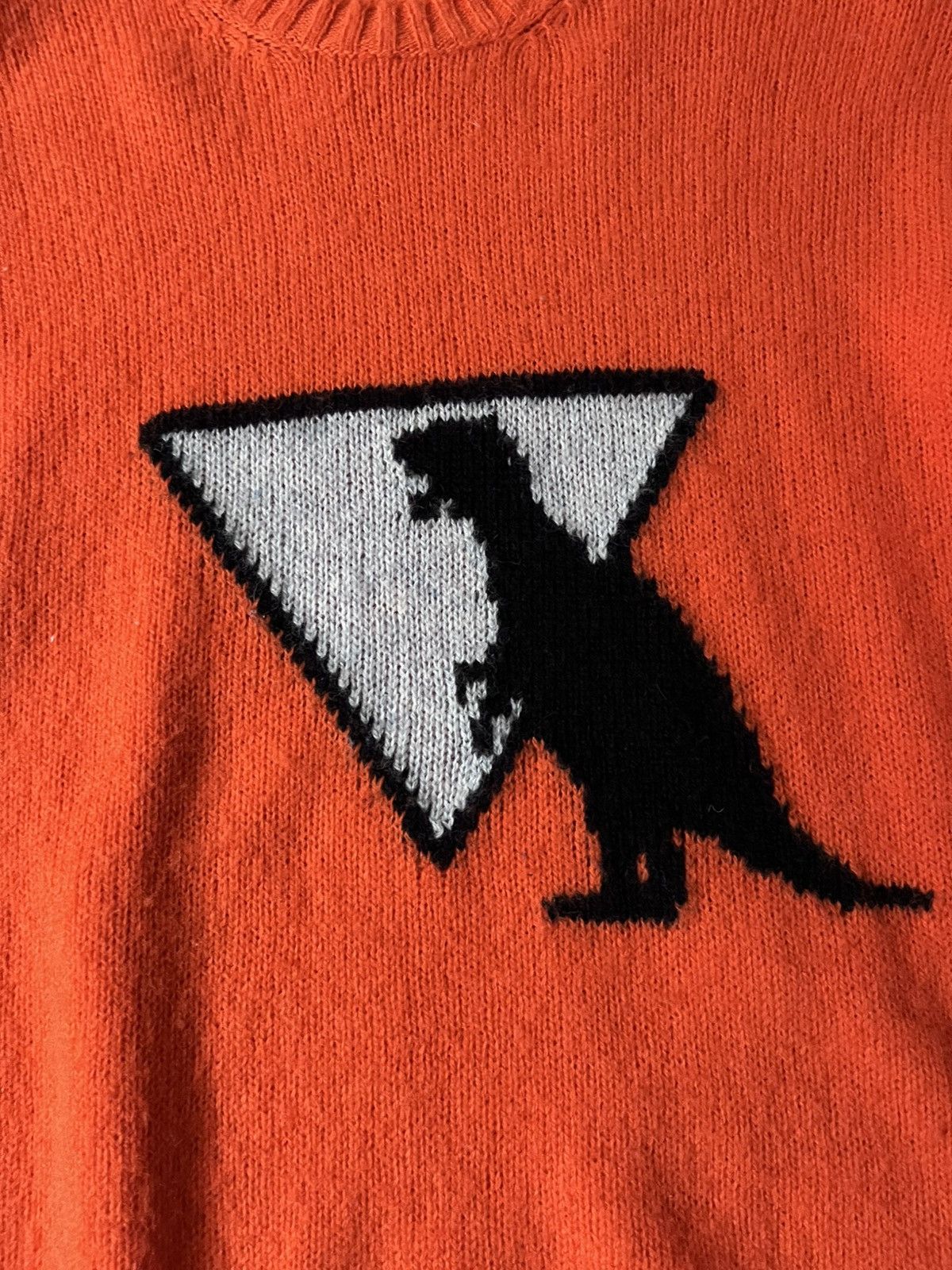 Prada Prada A/W 2018 Dinosaur wool orange sweater Size US M / EU 48-50 / 2 - 2 Thumbnail