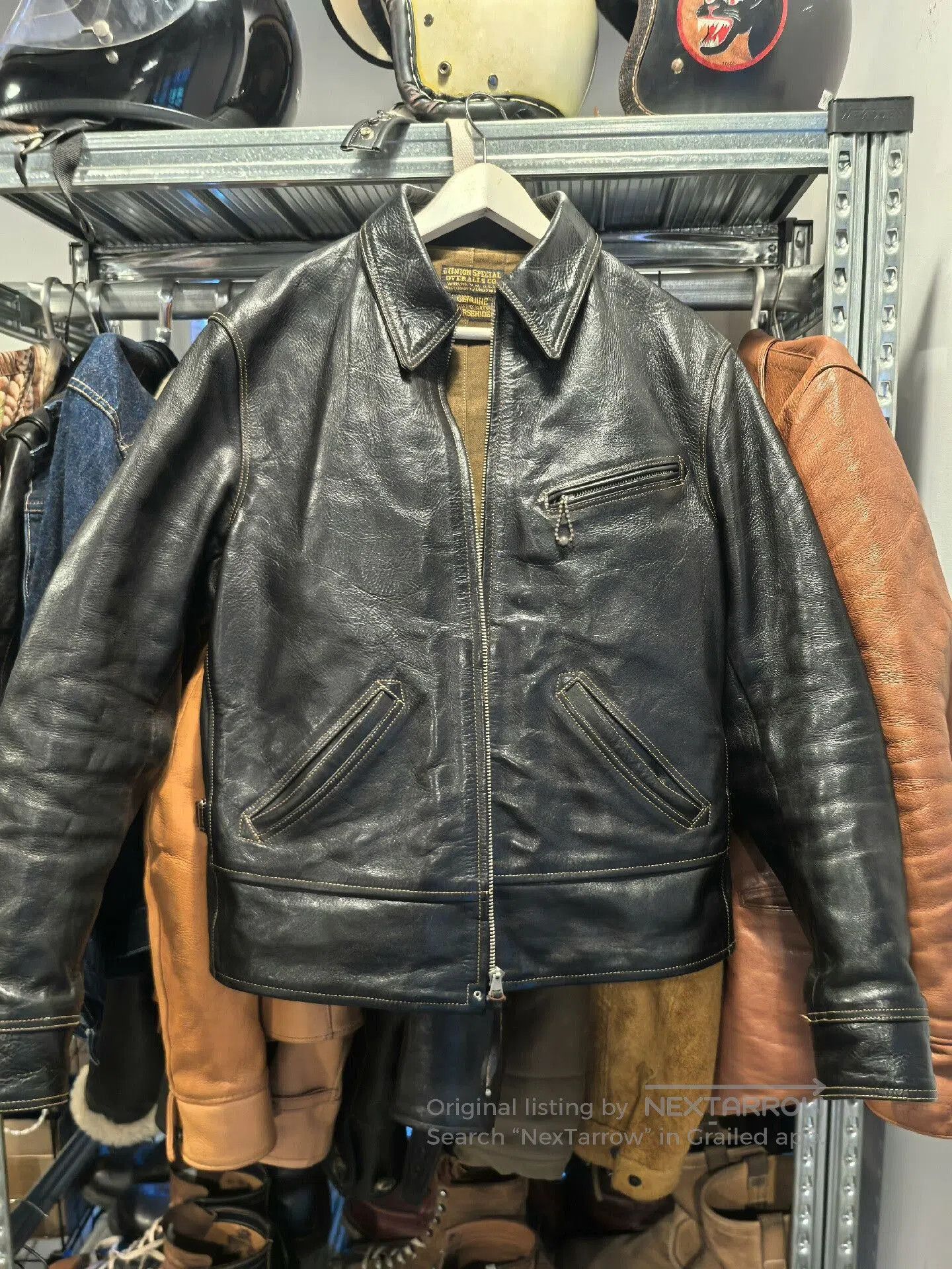 Freewheelers Freewheelers 1930's Caboose Black Leather Jacket. Size US XS / EU 42 / 0 - 1 Thumbnail