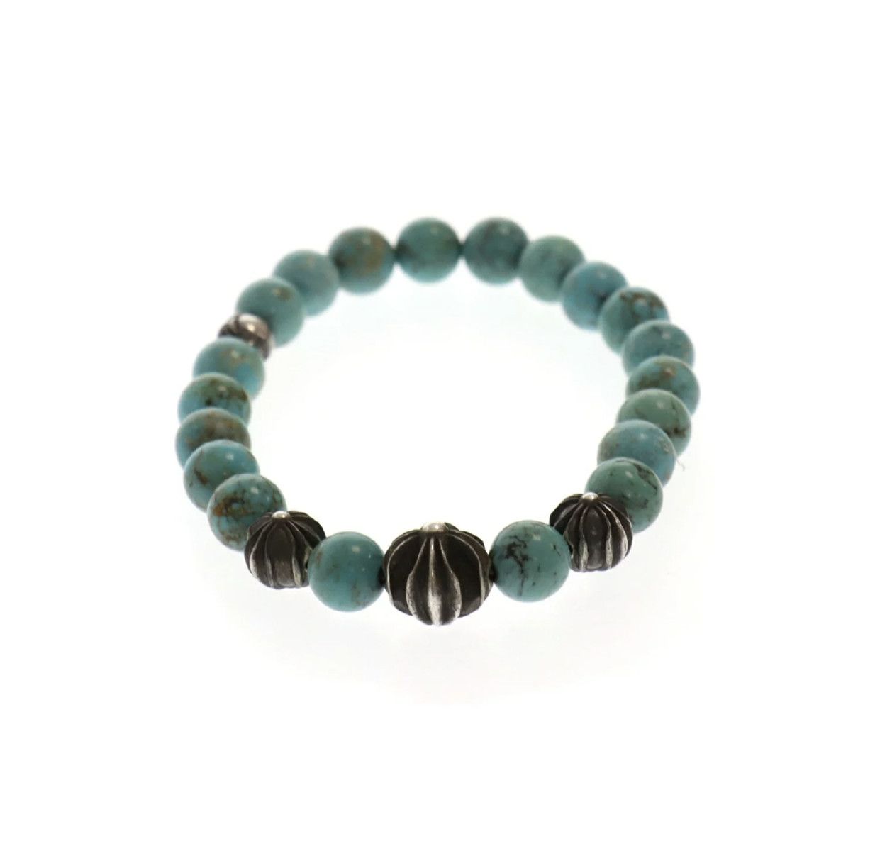 Chrome Hearts CHROME HEARTS 8MM TURQUOISE BEADS BRACELET Size ONE SIZE - 3 Thumbnail
