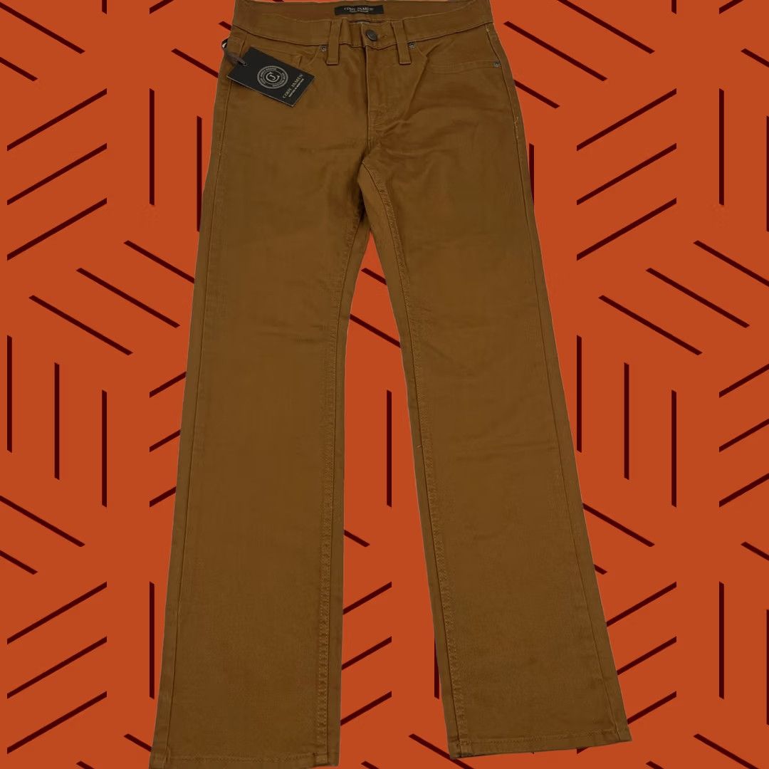Cody James Cody James Jackson Jeans Mens 30 x 32 Slim Straight Brown Workwear Western Wear Jeans Men's Regular 30 Brown Slim Straight Western Mens Size US 30 / EU 46 - 1 Thumbnail