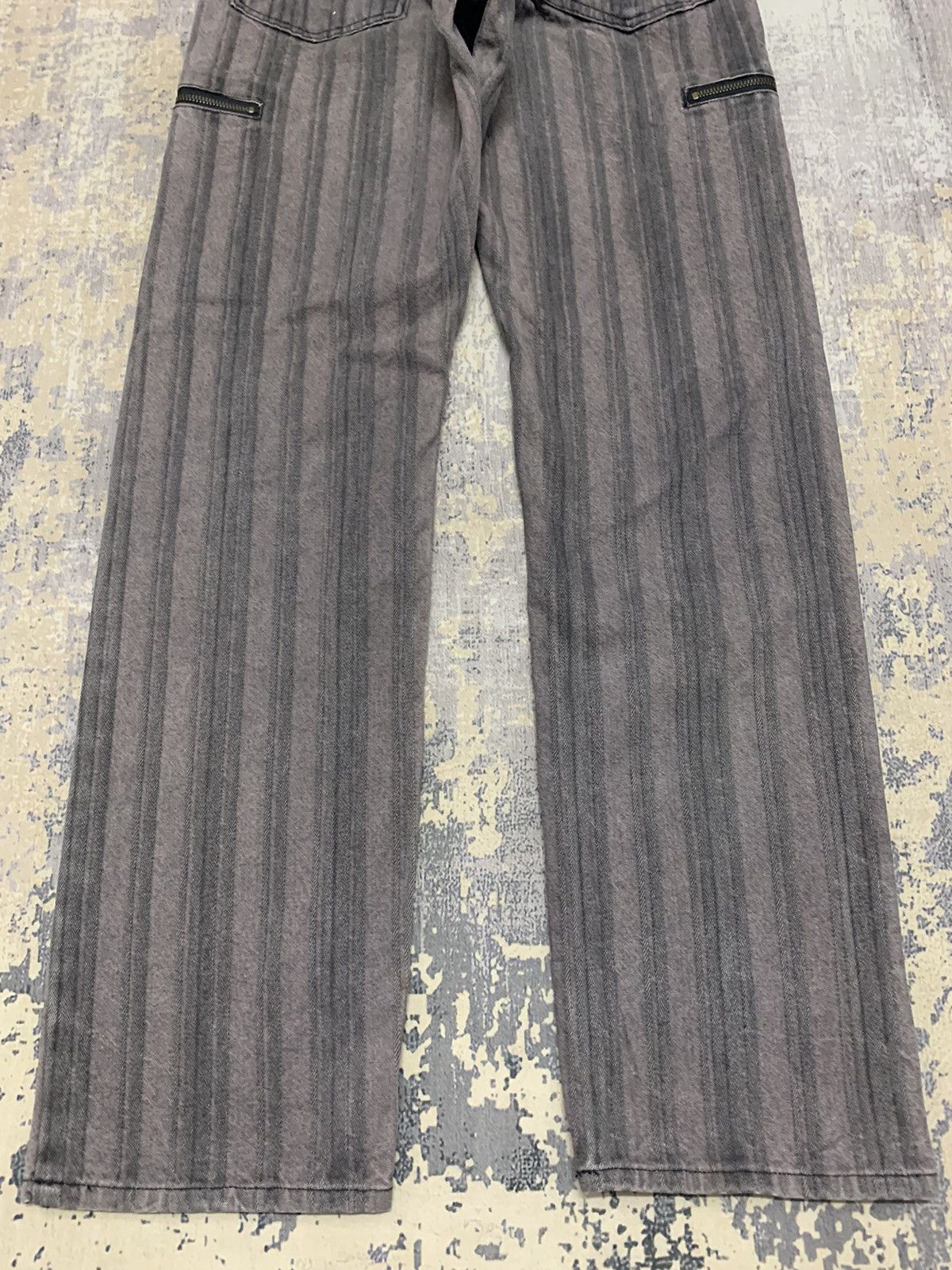 Japanese Brand Archive PPFM Striped Twill Cargo Zipper Pockets Pants Size US 29 - 11 Thumbnail