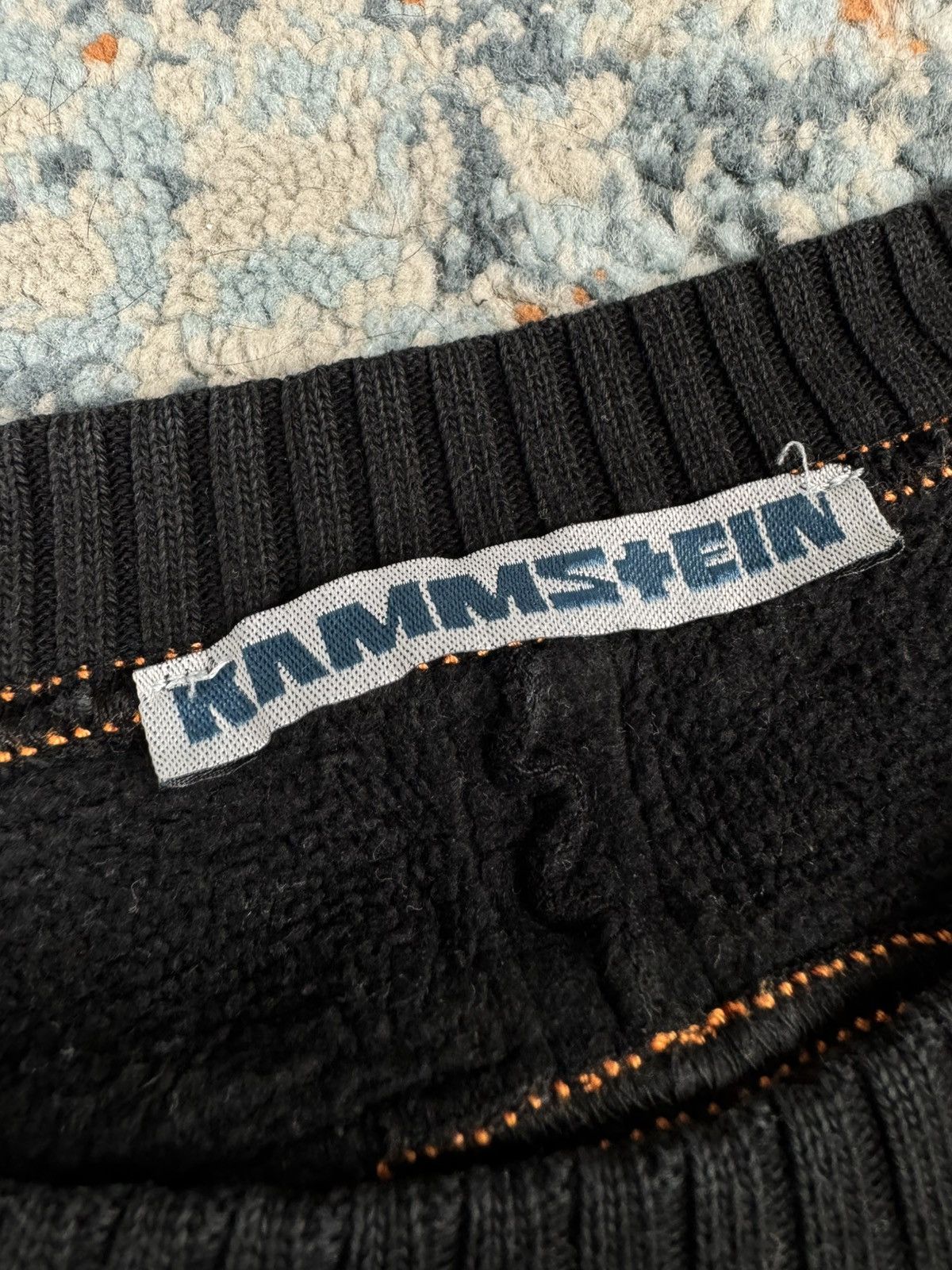 Vintage Vintage 90s Rammstein embroidered logo sweatshirt crewneck Size US XL / EU 56 / 4 - 11 Thumbnail