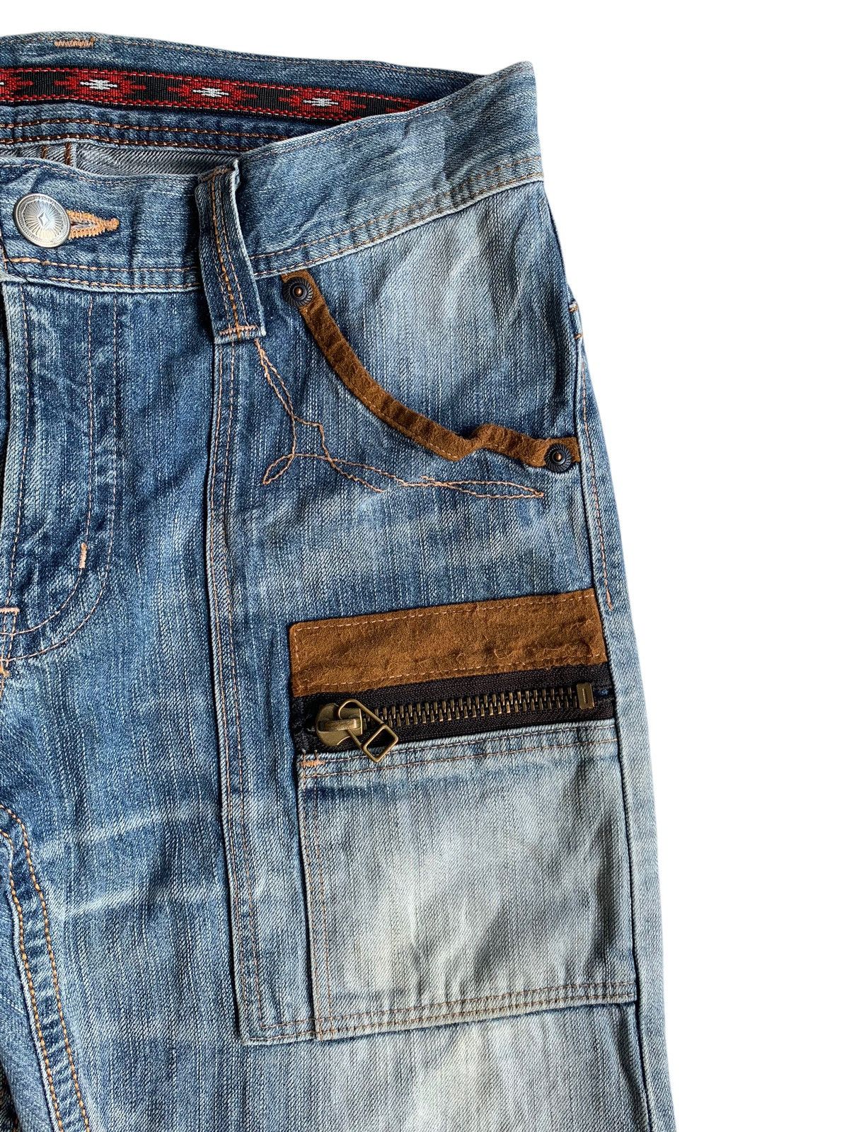 Other EDWIN XV BUSH PANTS NAVAJO STYLE FADED DISTRESSED DENIM Size US 31 - 11 Thumbnail