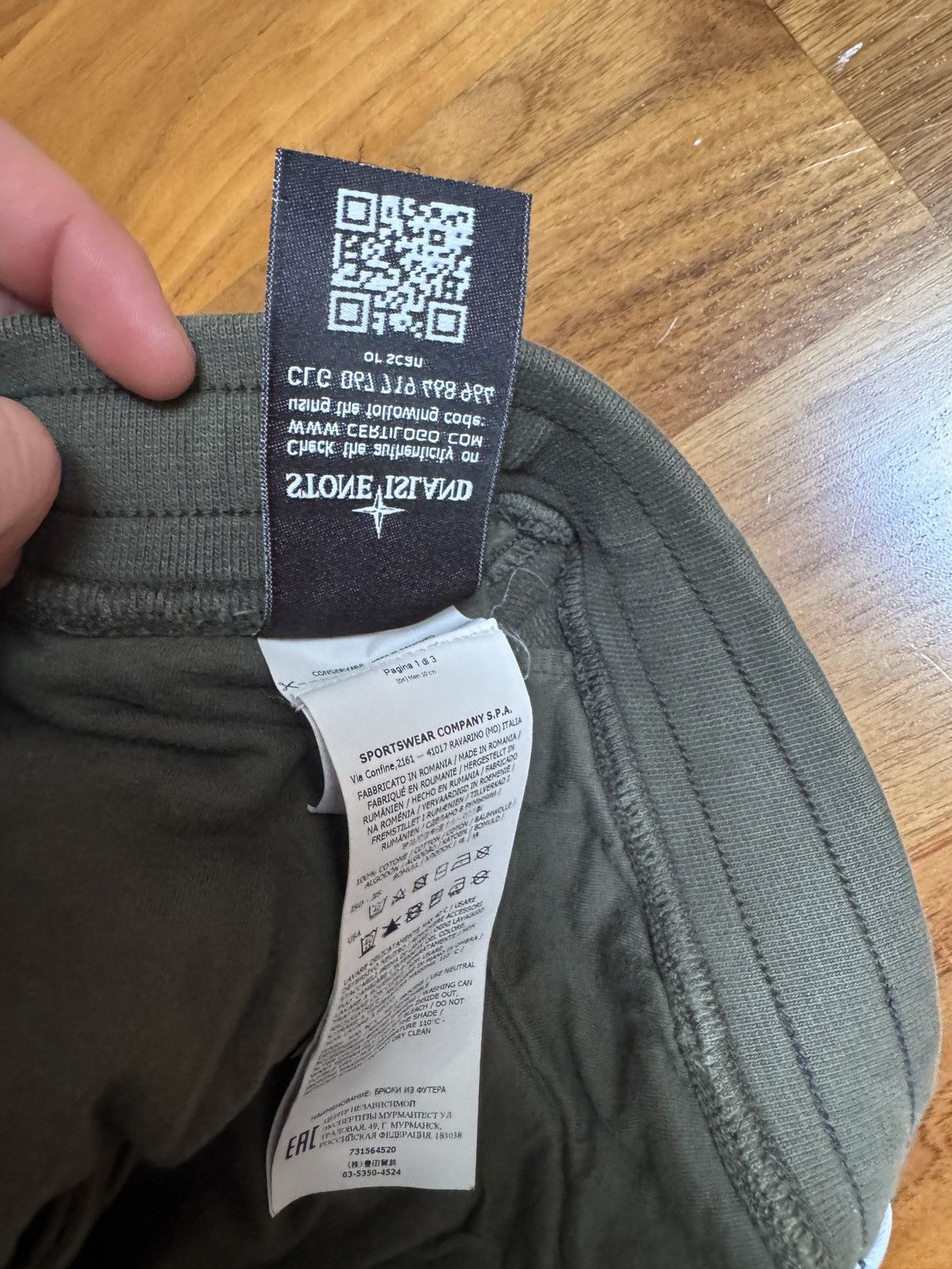 Stone Island Stone Island Army Green Joggers M Size US 32 / EU 48 - 4 Thumbnail