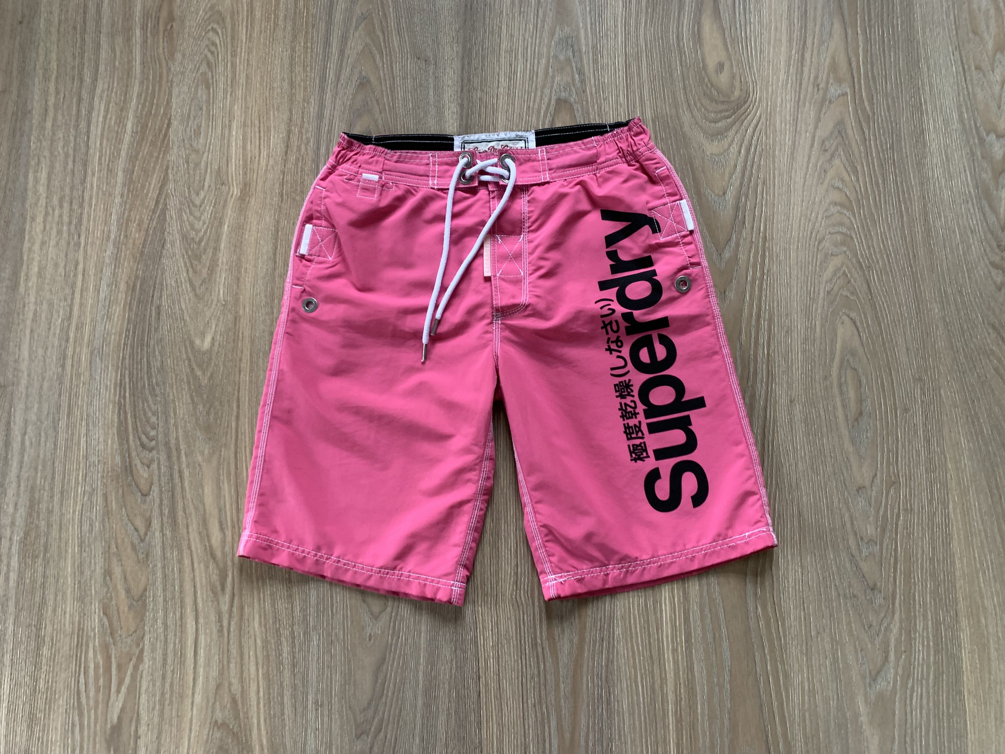 Superdry Superdry Pink Swim Printed Shorts Size US 32 / EU 48 - 1 Thumbnail