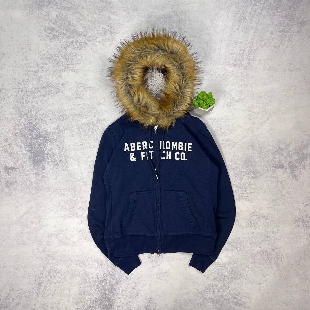 ABERCROMBIE FAUXFUR HOODIE JAPANESE I6W9 LGB STYLE