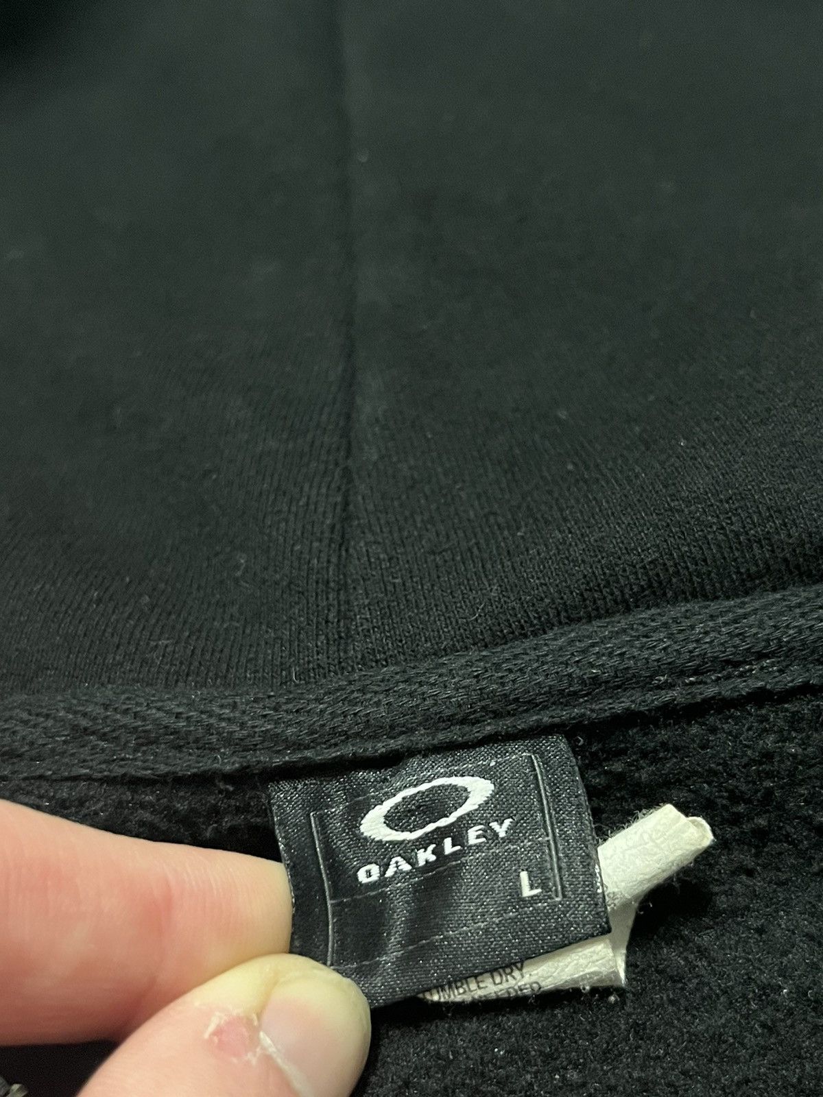 Oakley × Vintage Oakley black zip up vintage hoodie y2k gorpcore Size US L / EU 52-54 / 3 - 7 Thumbnail