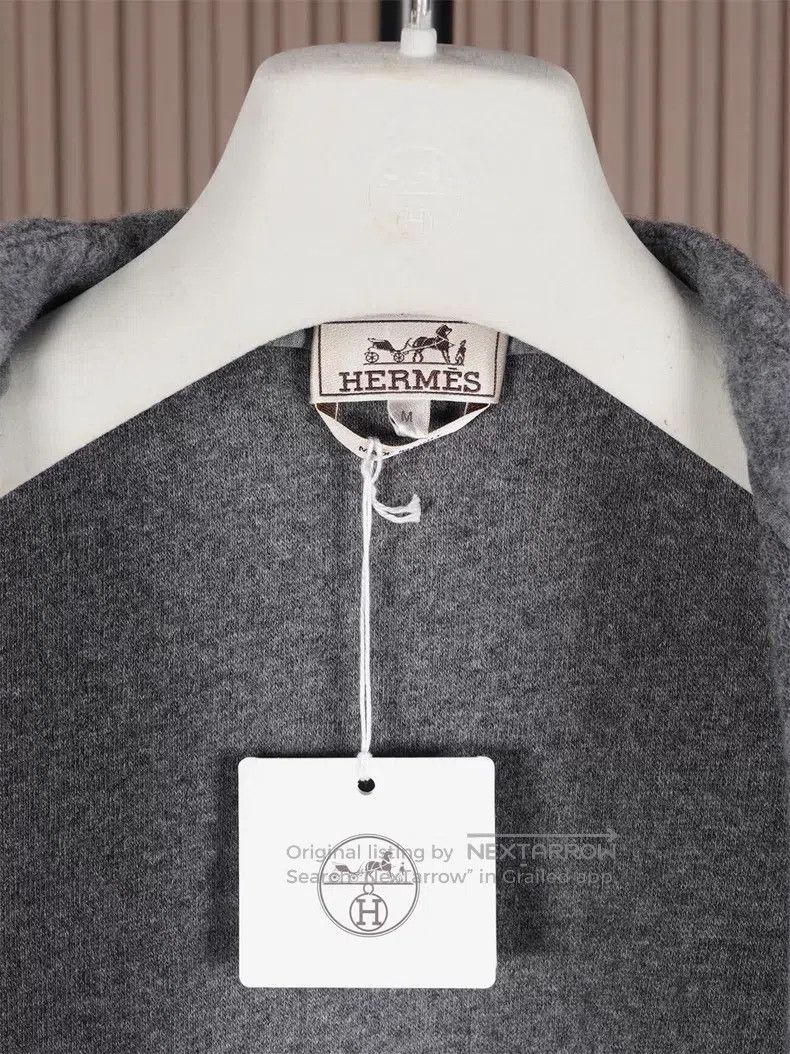 Hermes Hermes Thick Wool Knit Jacket Size US M / EU 48-50 / 2 - 6 Thumbnail