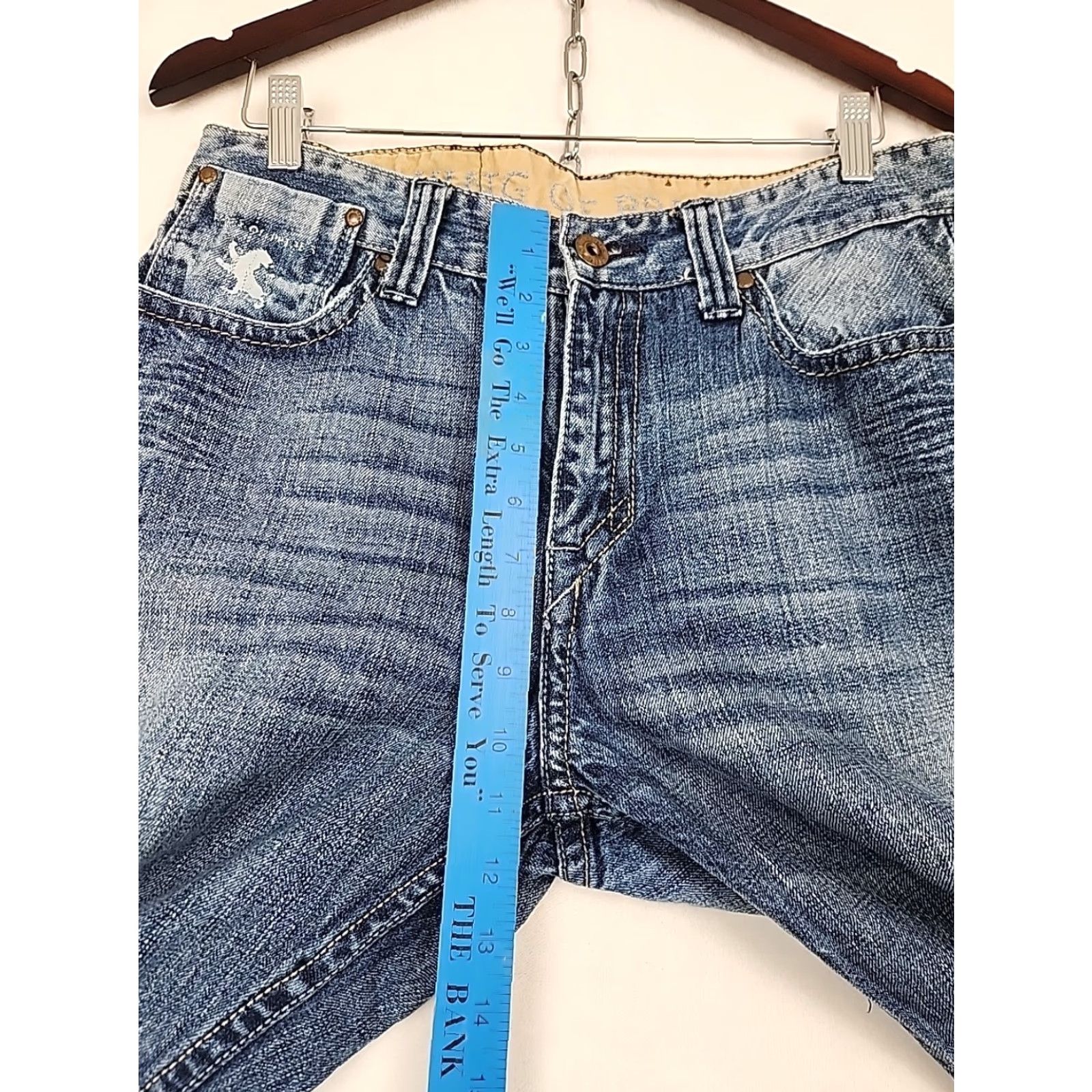 Vintage King of Prides Jeans Boot Cut 33x30 Vintage Regular Rise Washed Blue 100% Cotton Men’s Size US 33 - 7 Thumbnail