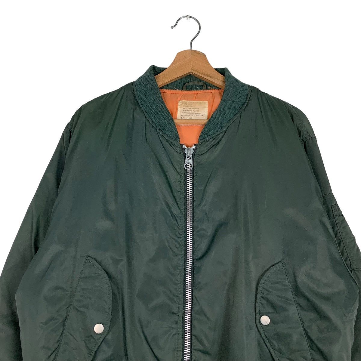 Japanese Brand GLEEMAN MA-1 Flight Bomber Jacket #0864-C39 Size US M / EU 48-50 / 2 - 2 Thumbnail