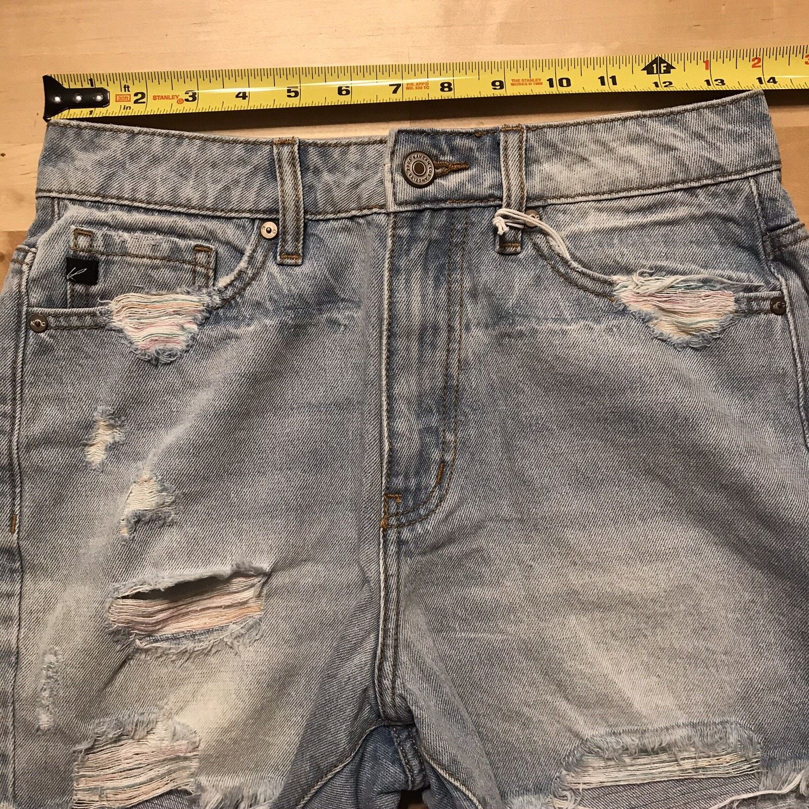 Kancan USA KanCan Ultra High Rise Denim Jean Cutoff Shorts NWT Size 26" / US 2 / IT 38 - 7 Thumbnail