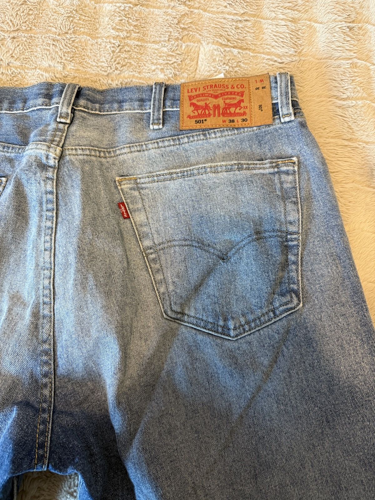 Levi's Levis Mens 501 Jeans 38 x 30 Size US 38 / EU 54 - 6 Thumbnail