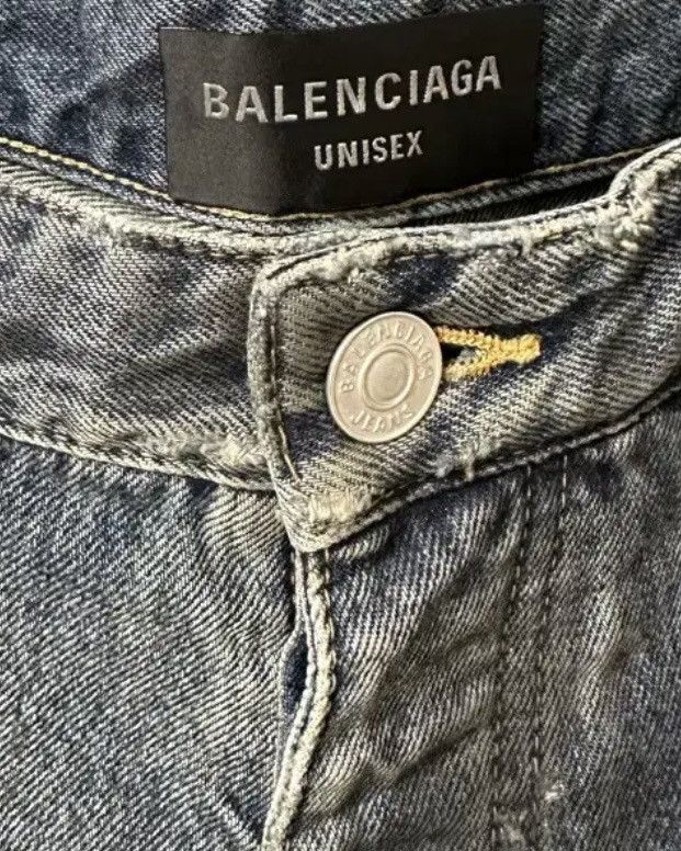 Balenciaga Balenciaga Summer Mud Show Destroyed Denim Baggy Jean Size US 31 - 7 Thumbnail