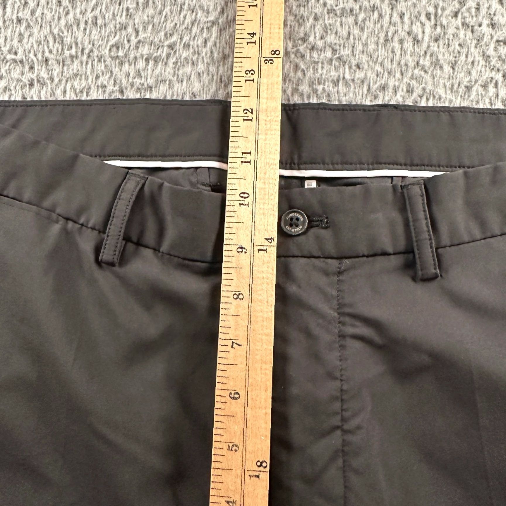 J.Lindeberg J.Lindeberg Pants Mens 36x30 Black Slim Stretch Tech Chino Golf Performance Size US 36 / EU 52 - 5 Thumbnail
