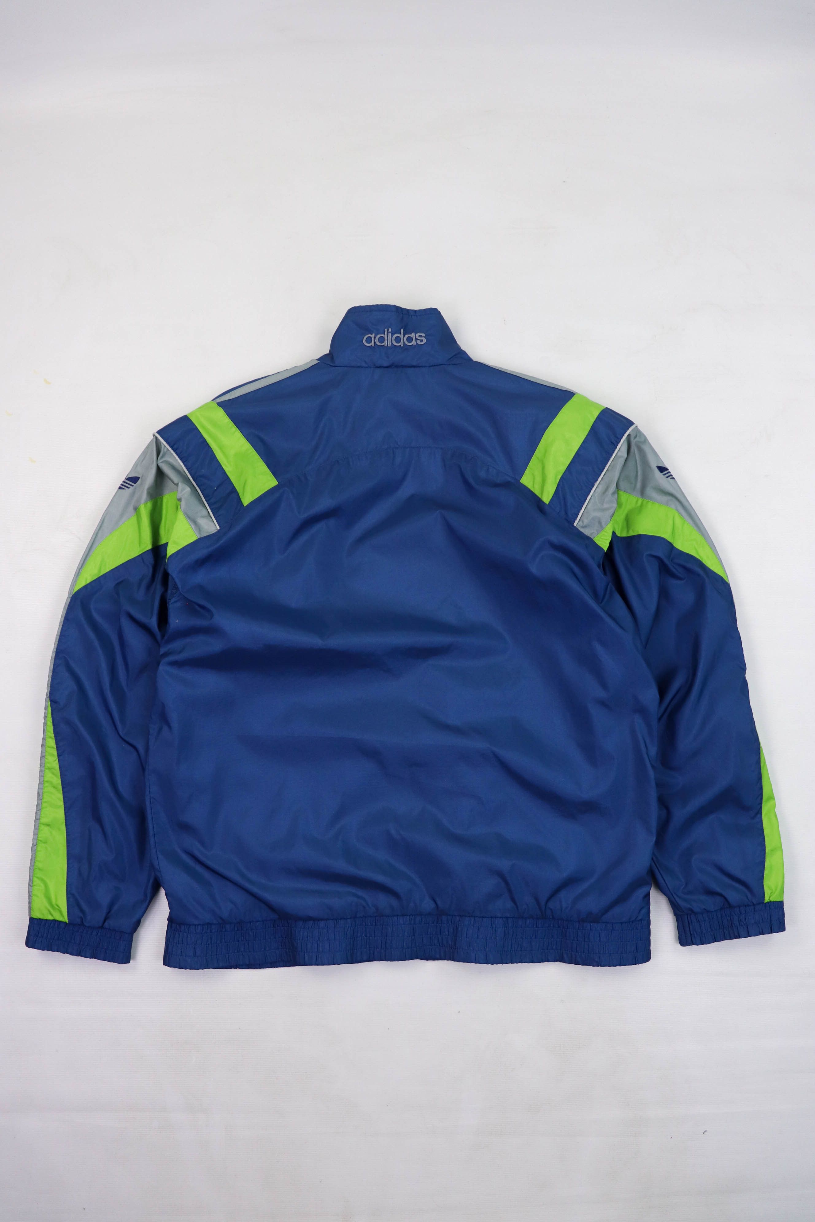 Adidas Adidas Vintage Stripes Oversized Nylon Track Zip Jacket Size US XL / EU 56 / 4 - 3 Thumbnail