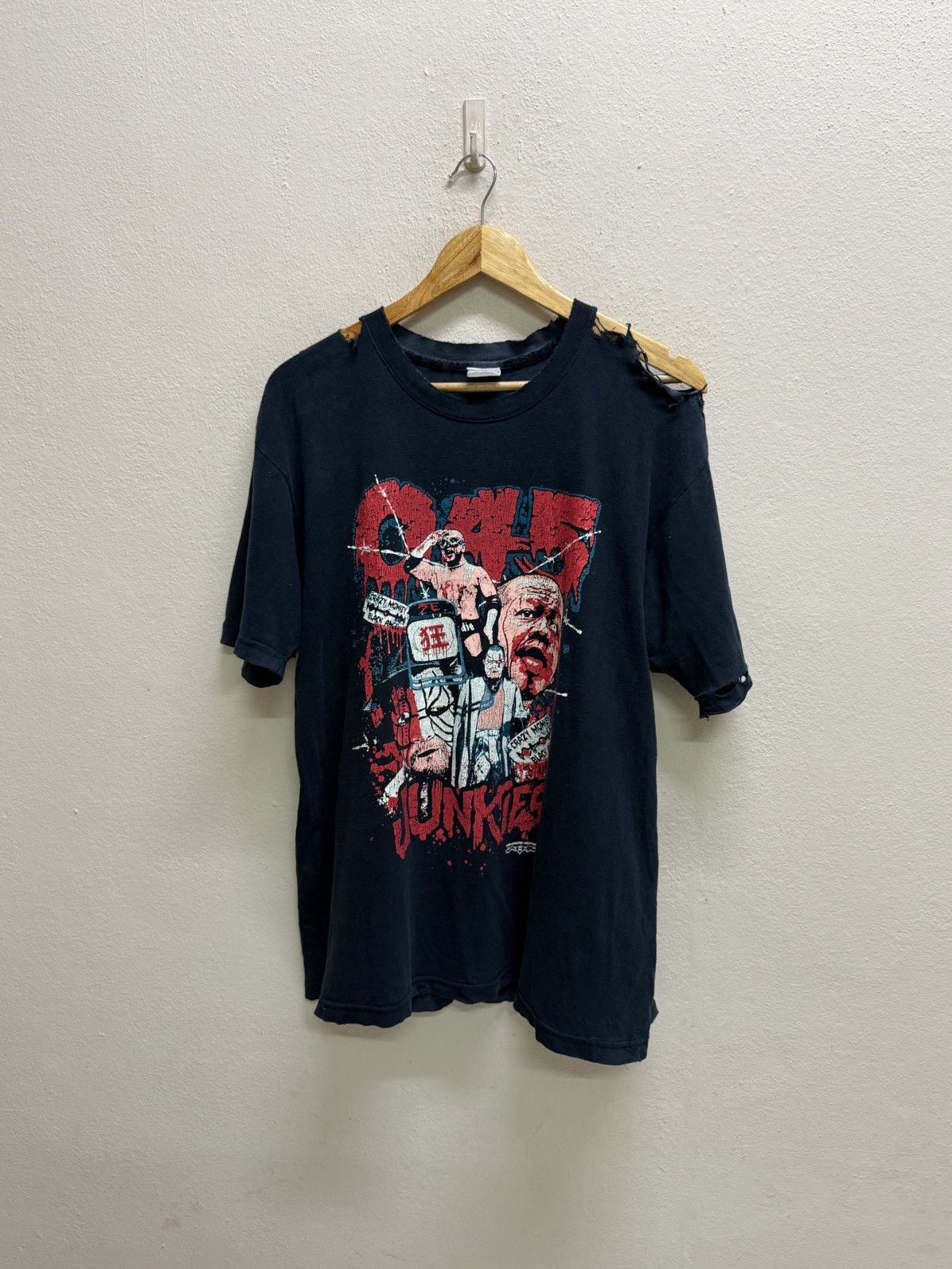 Vintage VINTAGE JUN KASAI EVIL MONKEY CRAZY’S PRO WRESLTLING TSHIRT Size US L / EU 52-54 / 3 - 19 Thumbnail