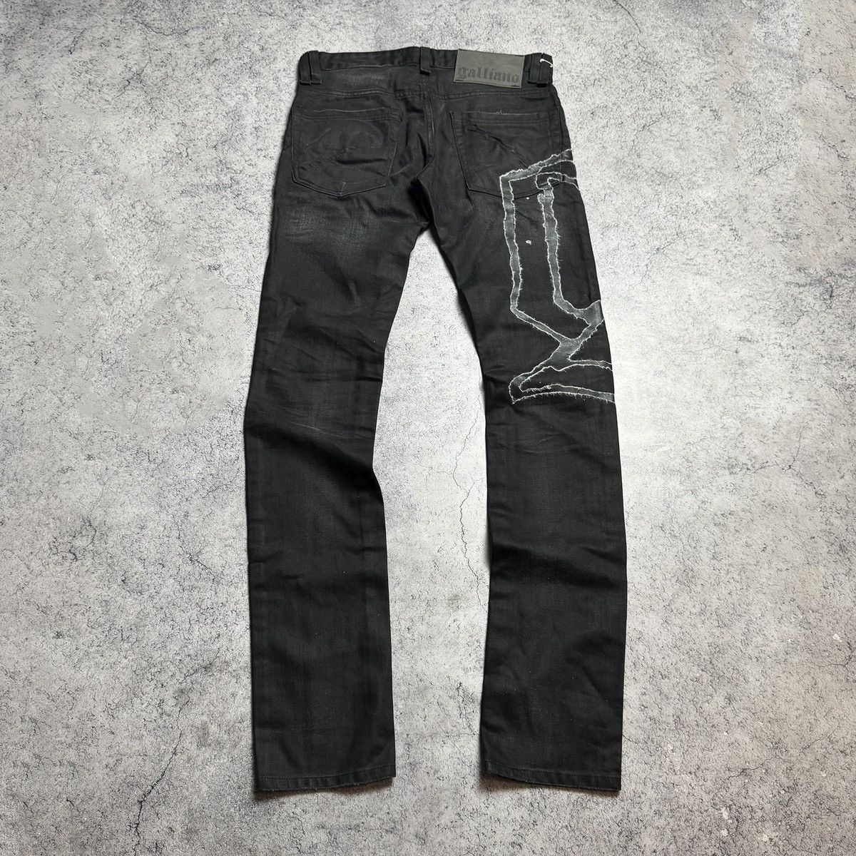 NEW Galliano Y2K 00s Big Logo Jeans