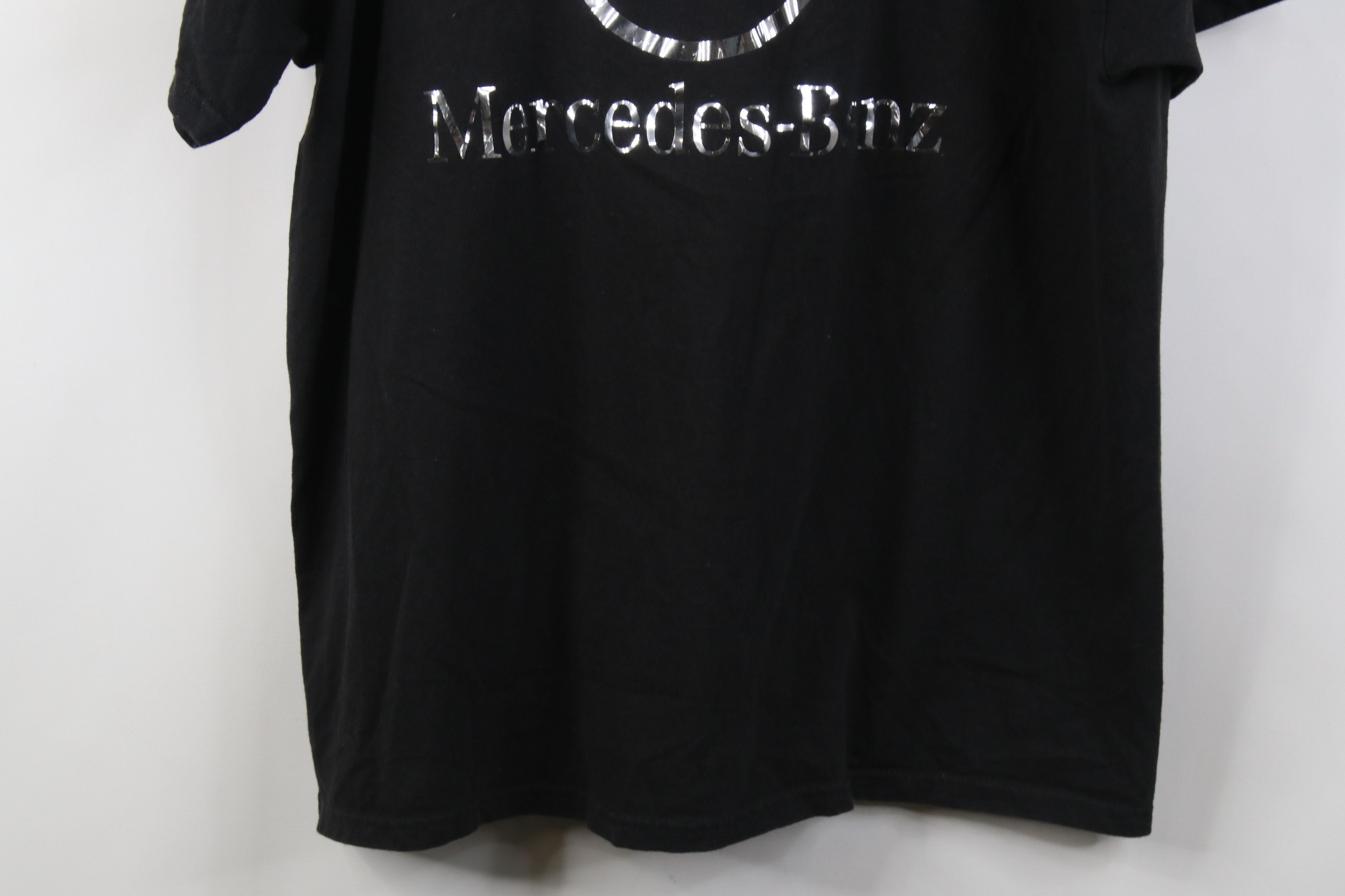 Vintage Vintage 90s Y2K Spell Out Mercedes Benz Racing T-Shirt Black Size US XL / EU 56 / 4 - 3 Thumbnail