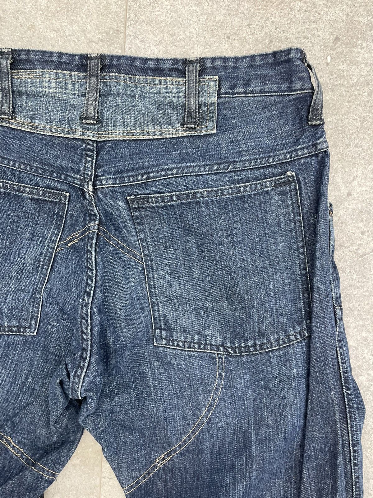 G-Star × Vintage Vintage G Star Raw jeans blue denim double knee patchwork Size US 34 / EU 50 - 13 Thumbnail