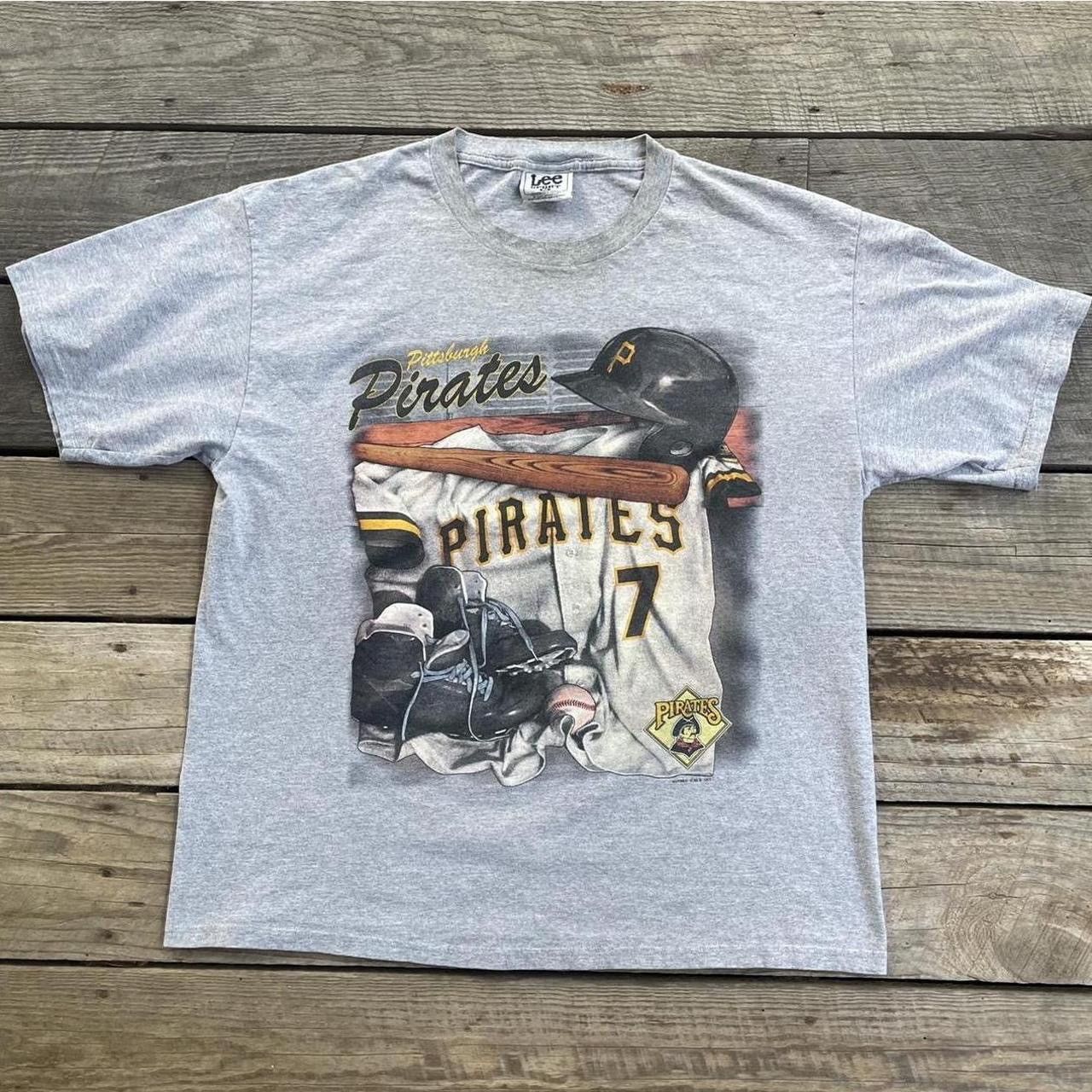 MLB Vintage 90s MLB Pittsburg Pirates Baseball Graphic T Shirt Size US XL / EU 56 / 4 - 1 Thumbnail