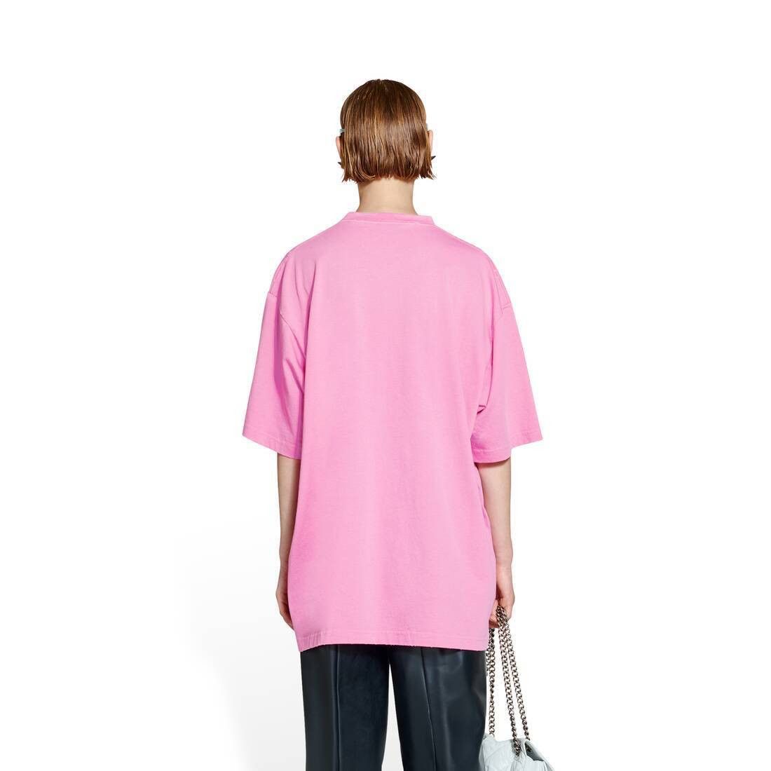 Balenciaga o1s1wg110724 T-Shirt in Pink Size M / US 6-8 / IT 42-44 - 7 Thumbnail